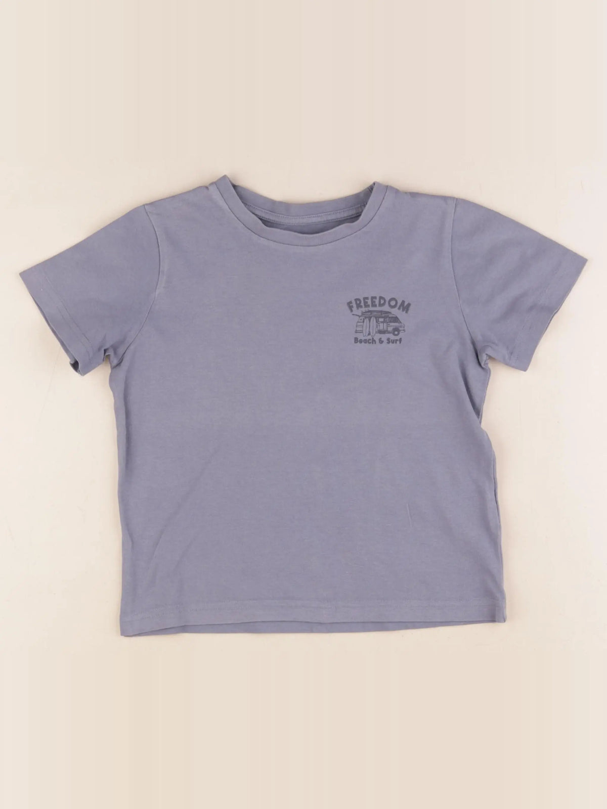 Vertbaudet - tee-shirt bleu - 5 ans