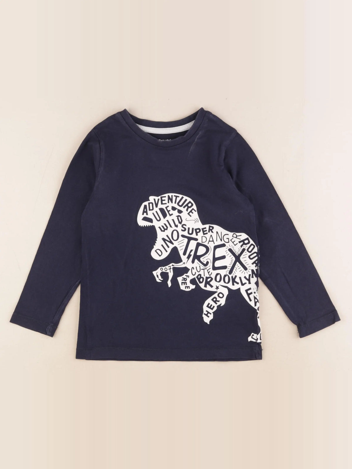 Vertbaudet - tee-shirt bleu - 5 ans