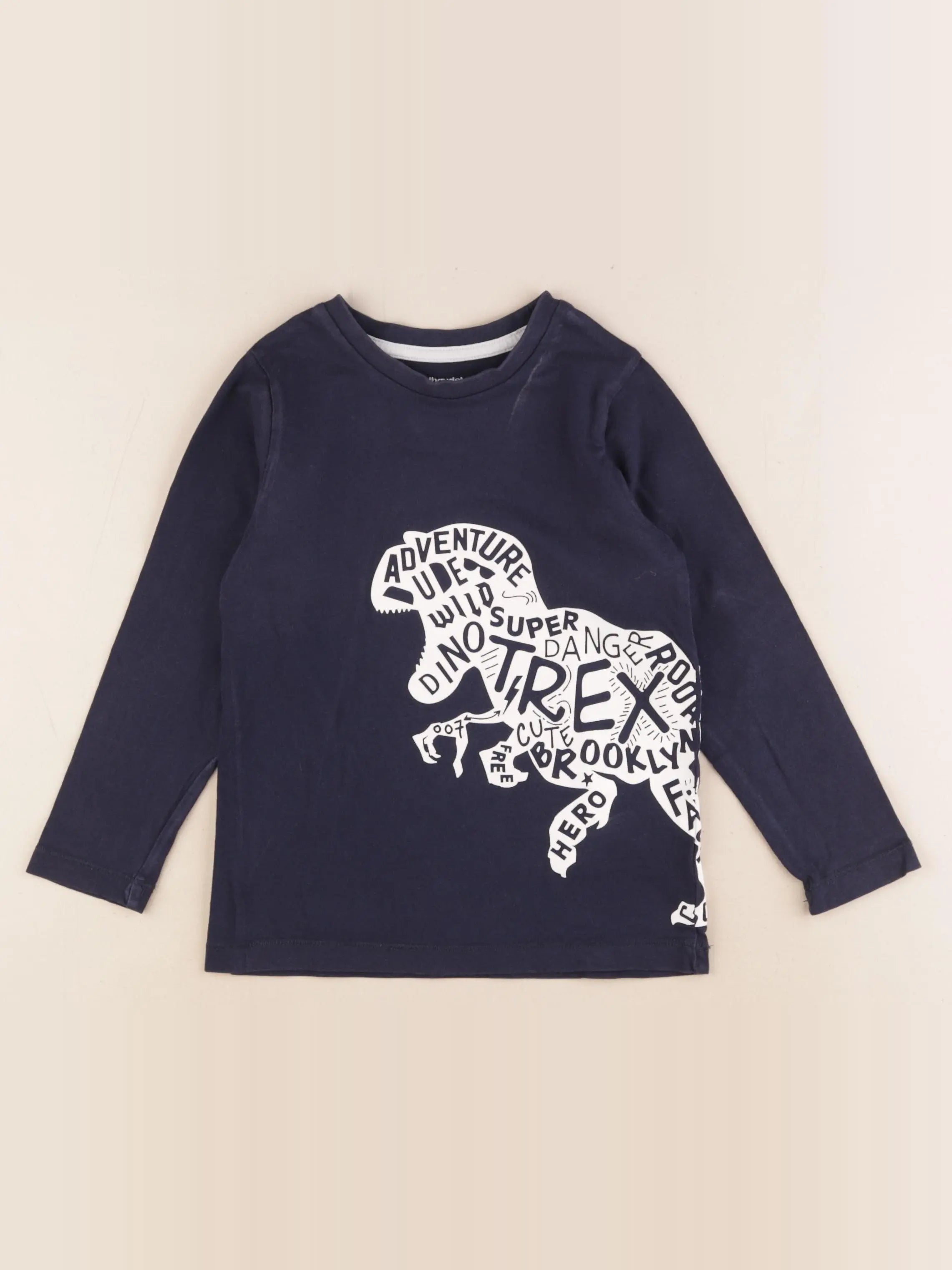 Vertbaudet - tee-shirt bleu - 5 ans