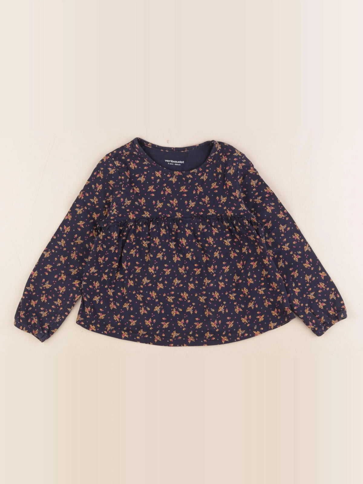 Vertbaudet - tee-shirt multicolore - 2 ans