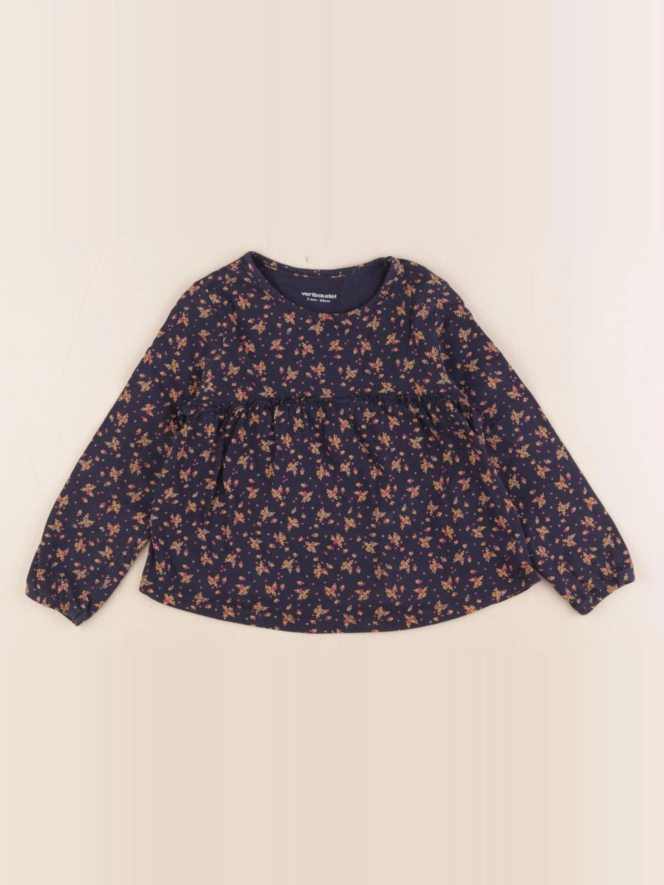 Vertbaudet - tee-shirt multicolore - 2 ans