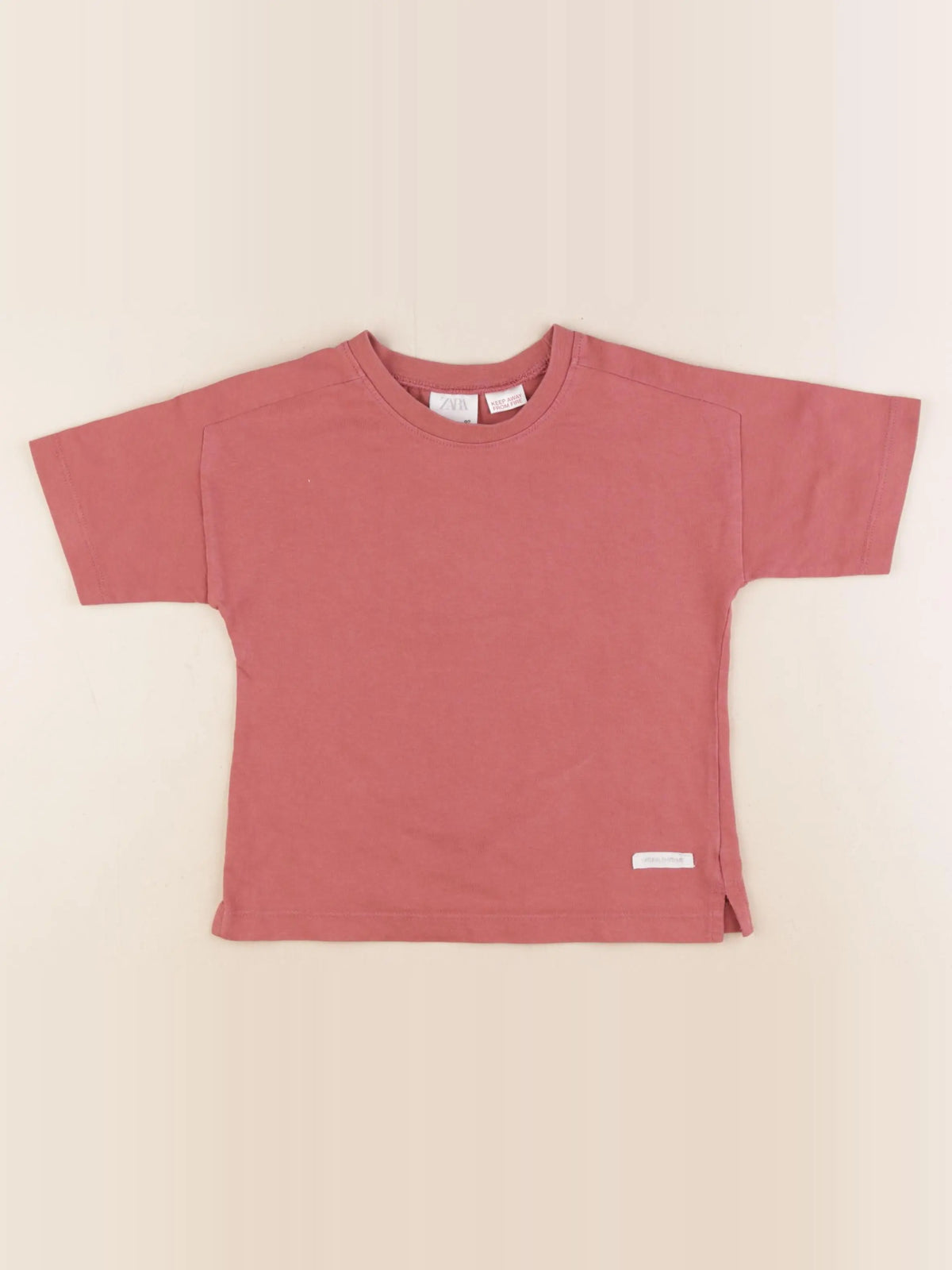 Zara - tee-shirt rouge - 2 ans