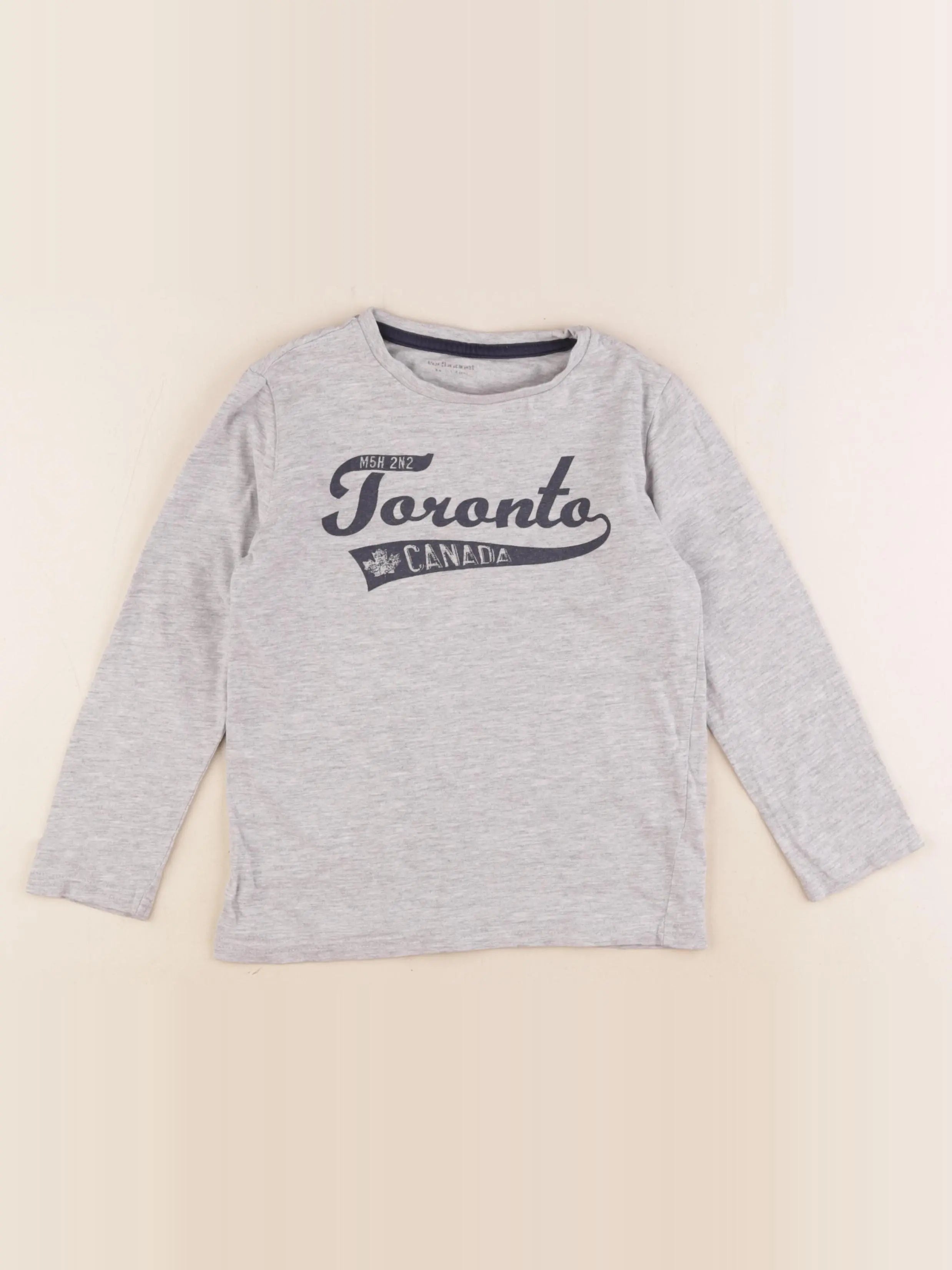 Vertbaudet - tee-shirt gris - 6 ans
