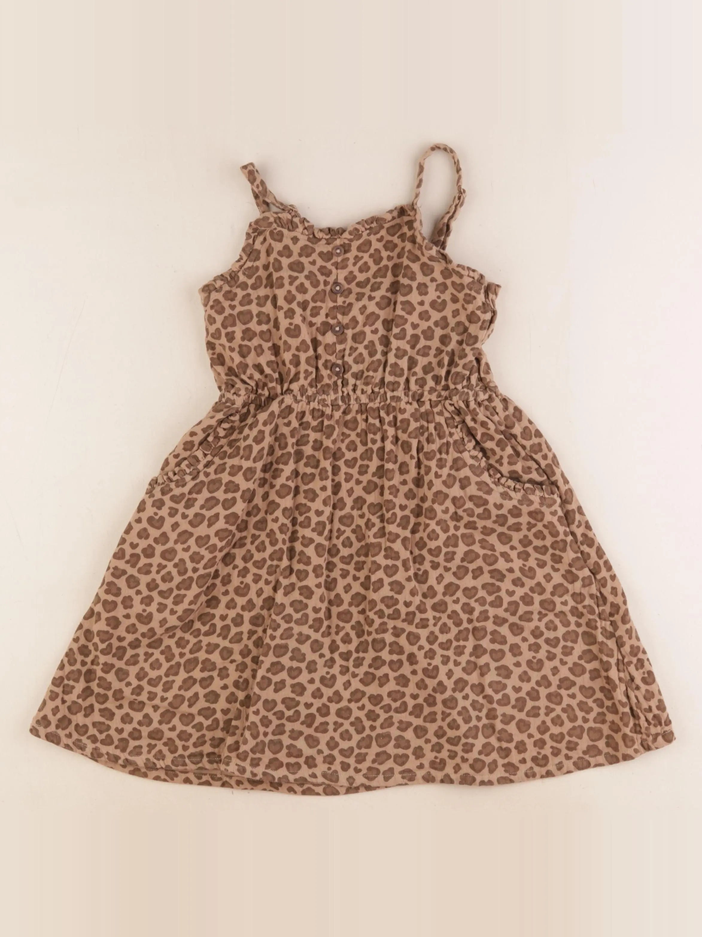 Vertbaudet - robe marron - 5 ans