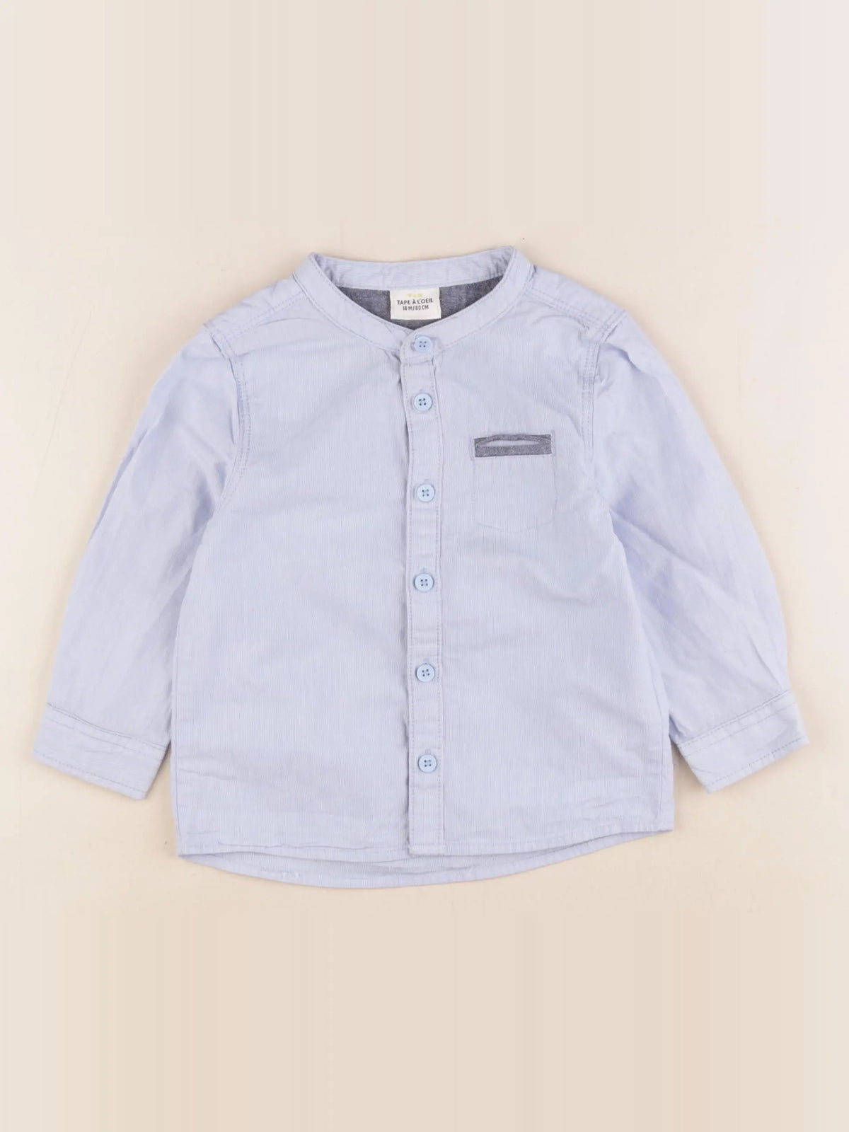 Tape à l'oeil - chemise bleu - 18 mois