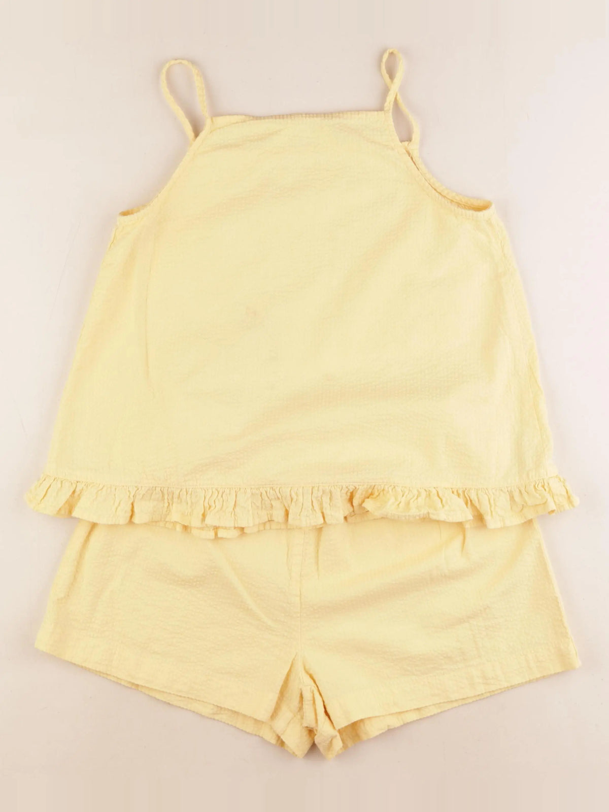 H&M - ensemble jaune - 9/10 ans