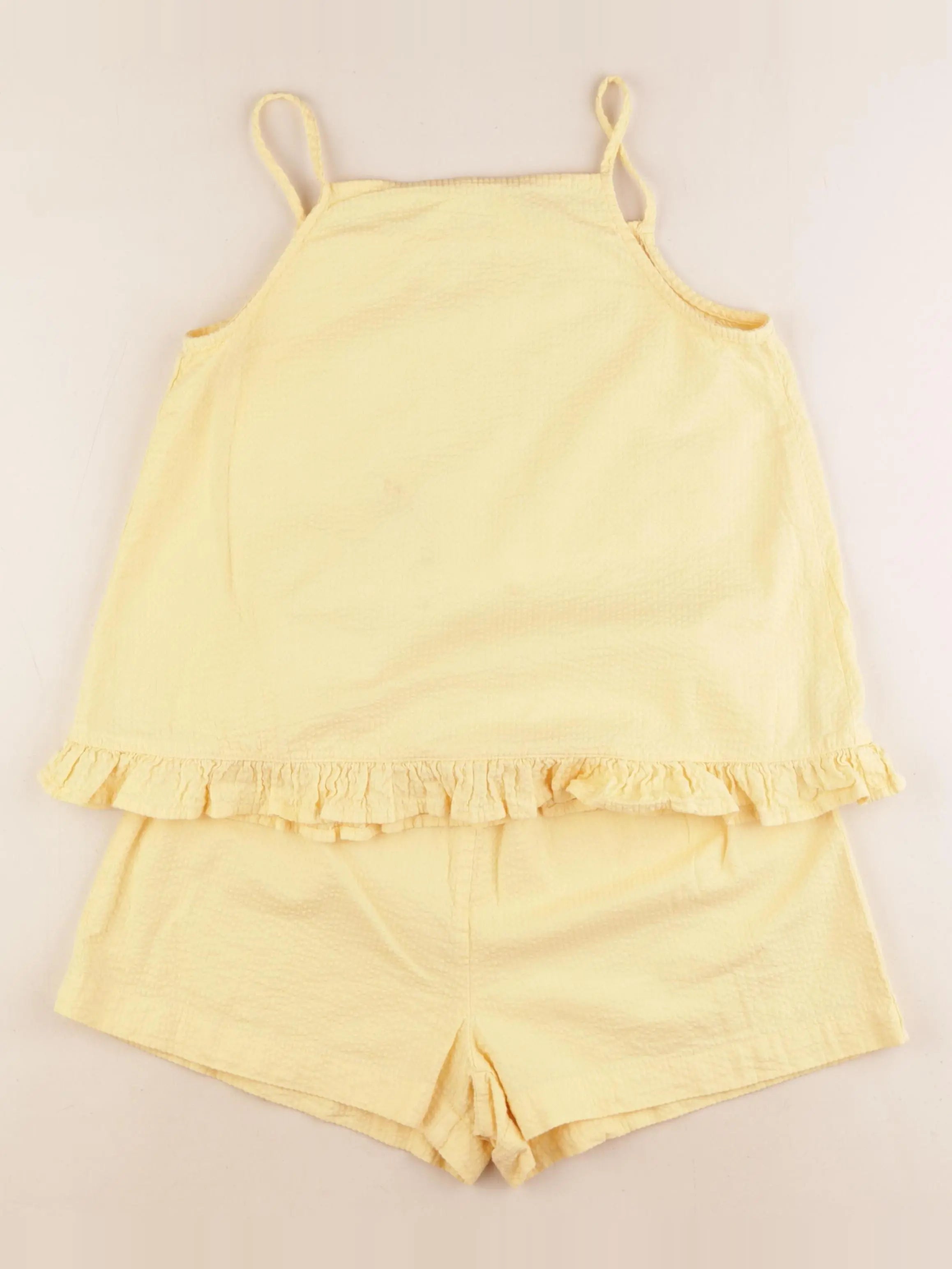 H&M - ensemble jaune - 9/10 ans