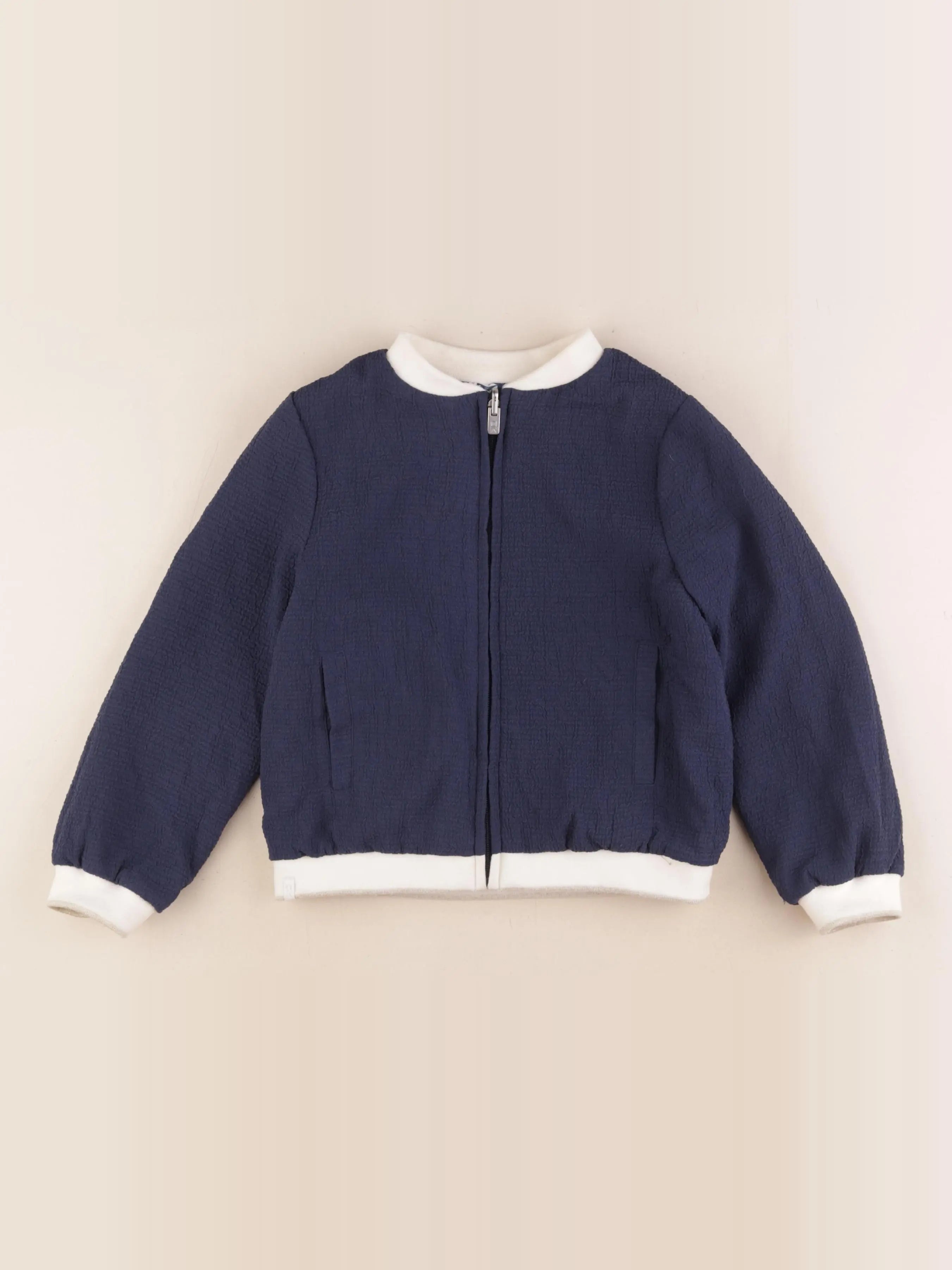 Okaidi - veste réversible bleu - 6 ans