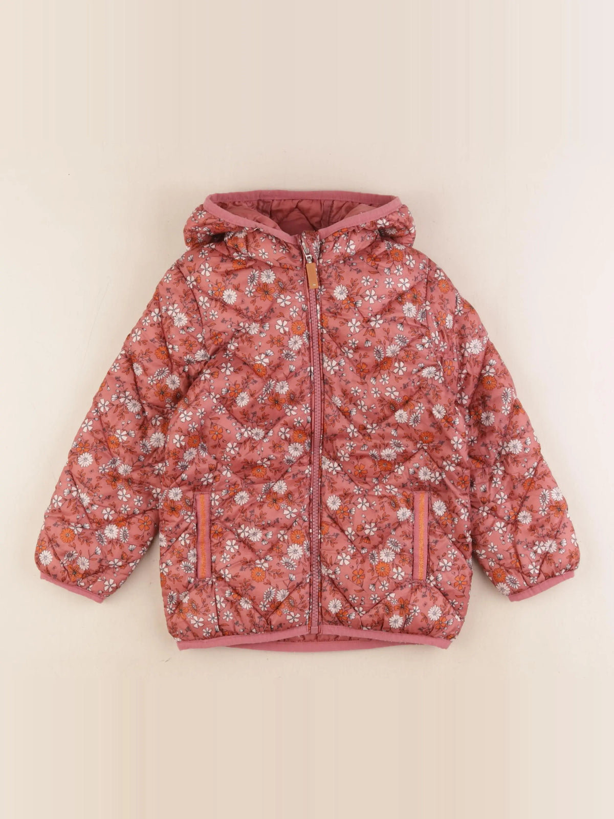 Vertbaudet - doudoune rose - 5 ans