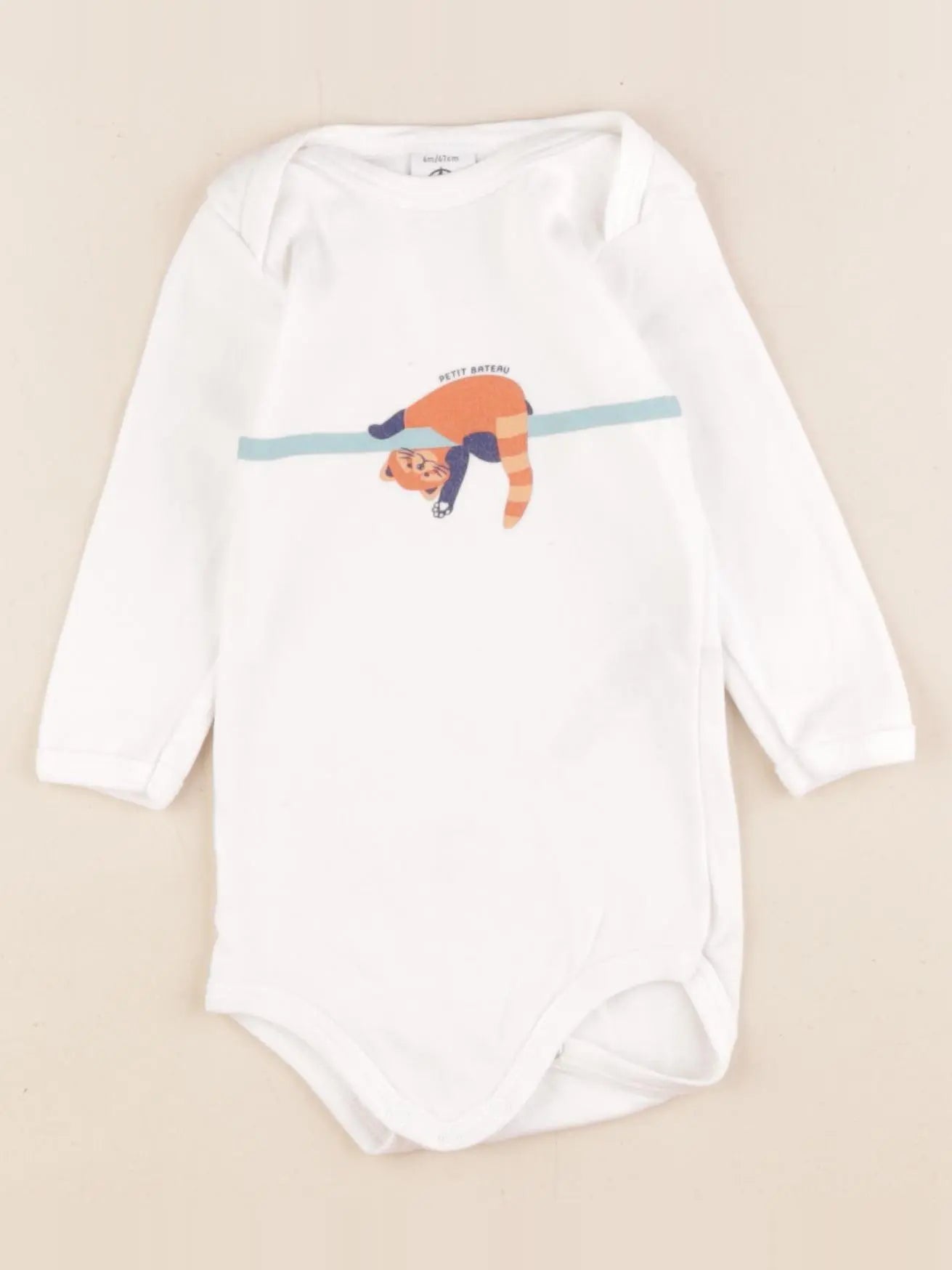 Petit Bateau - body blanc - 6 mois