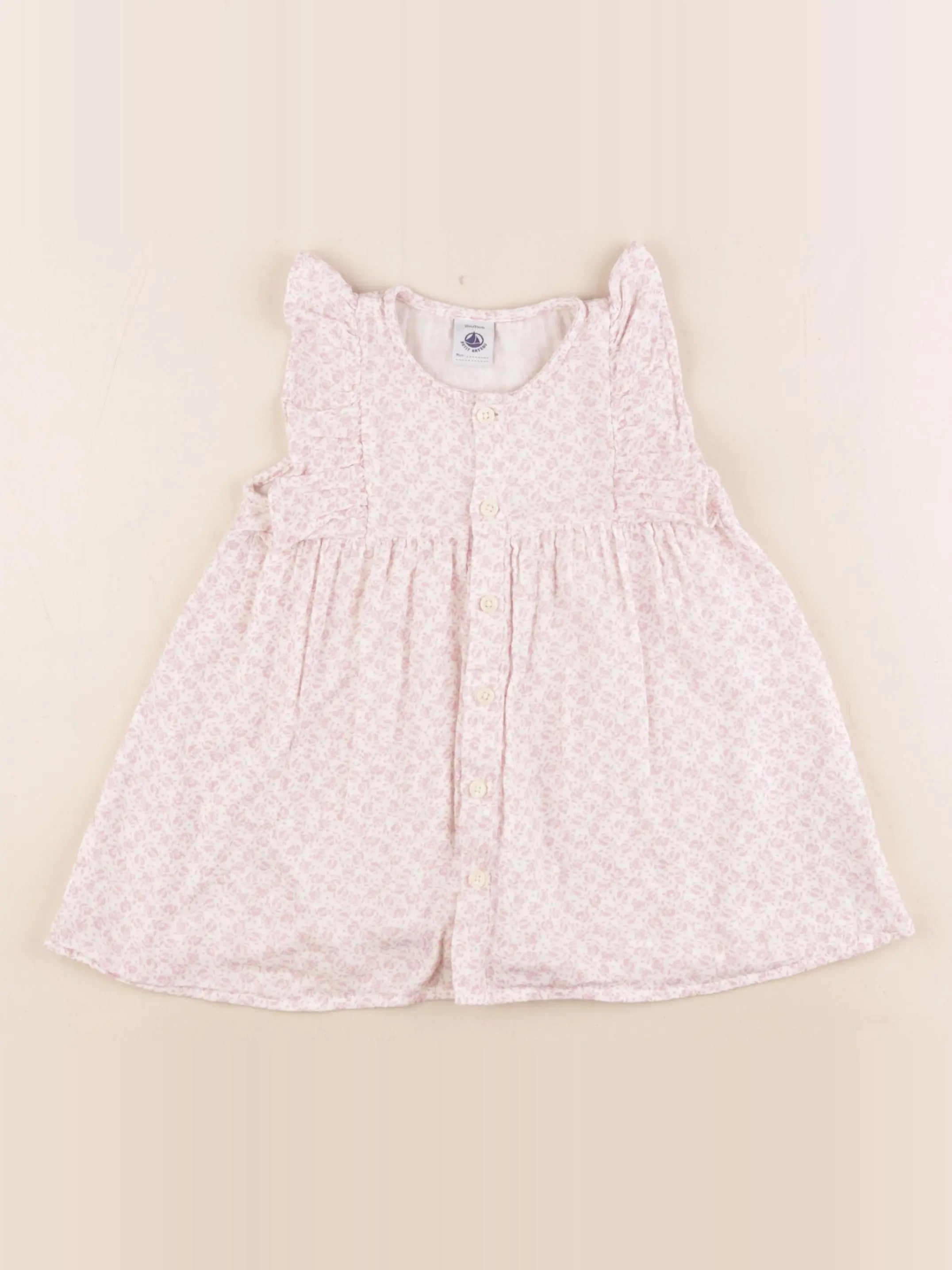 Petit Bateau - robe rose - 18 mois