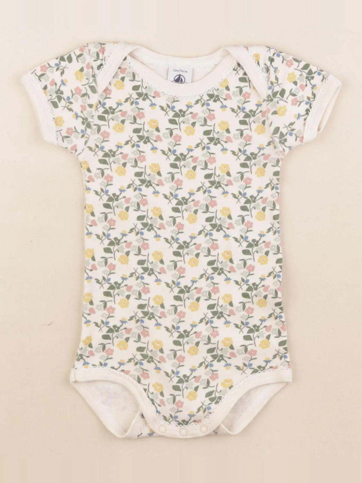 Petit Bateau - body multicolore - 12 mois