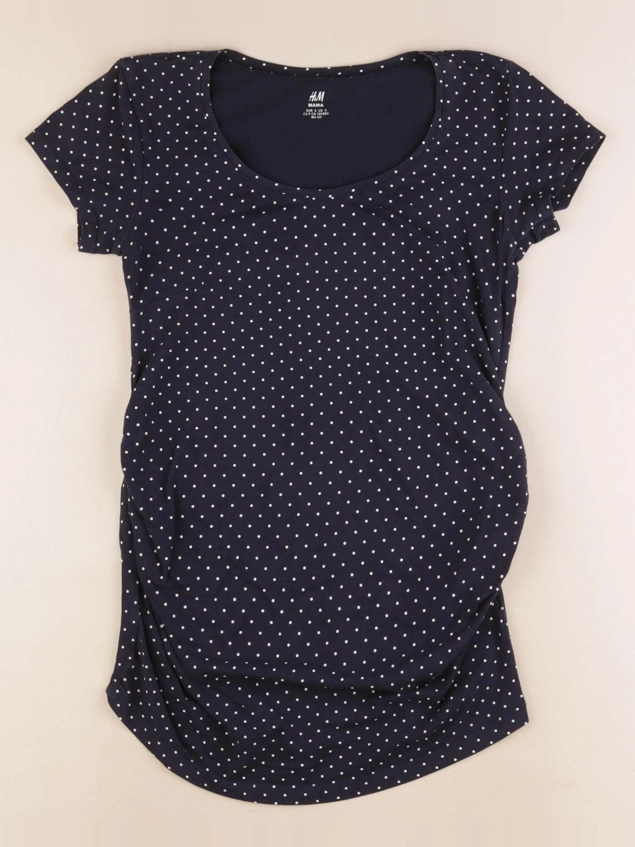 H&M - tee-shirt grossesse bleu - s