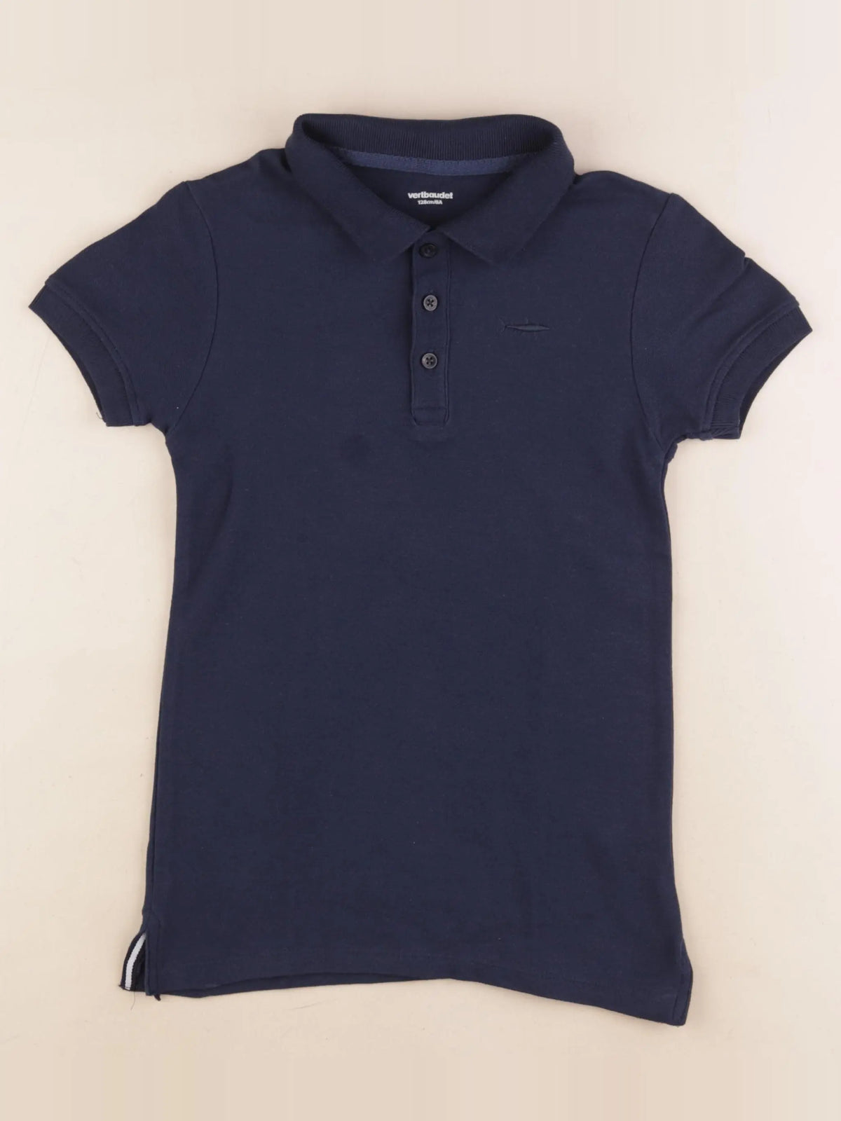 Vertbaudet - polo bleu - 8 ans