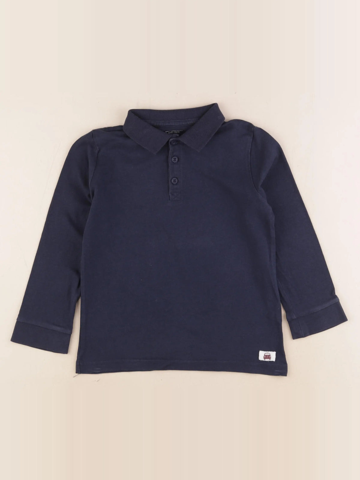 Vertbaudet - polo bleu - 6 ans