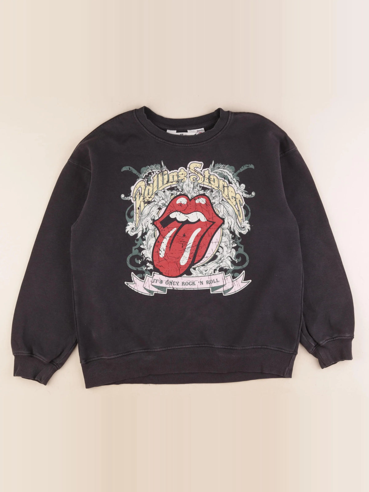 H&M - sweat noir - 10/12 ans