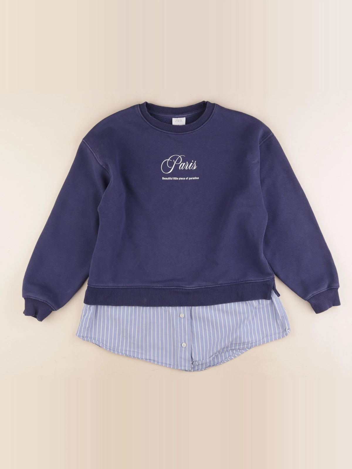 Zara - sweat bleu - 9/10 ans