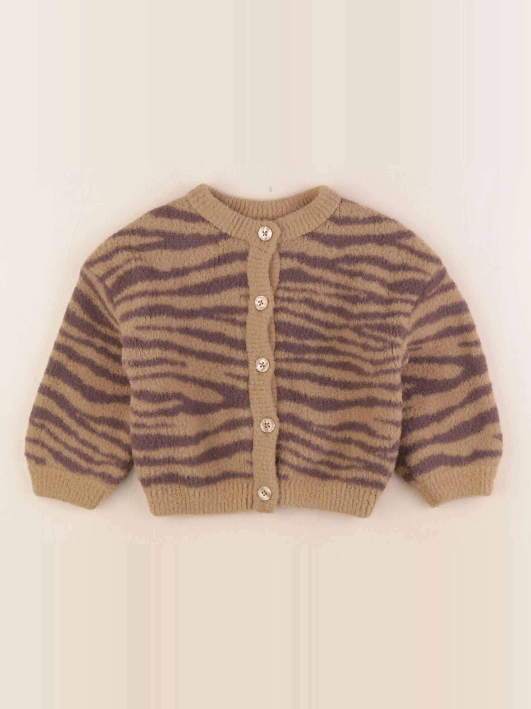Vertbaudet - gilet marron - 2 ans