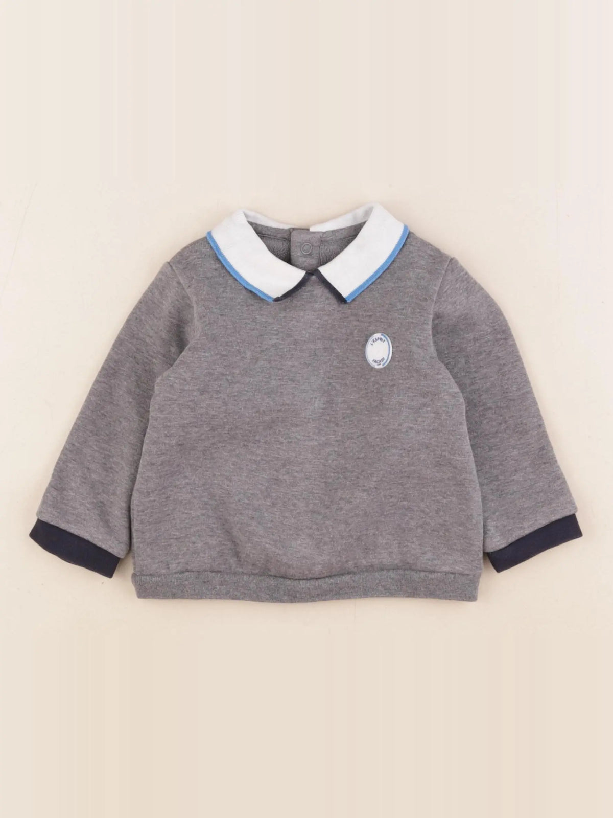 Jacadi - sweat gris - 12 mois