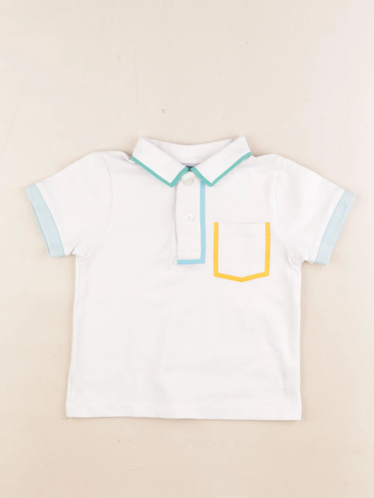 Jacadi - polo blanc - 24 mois
