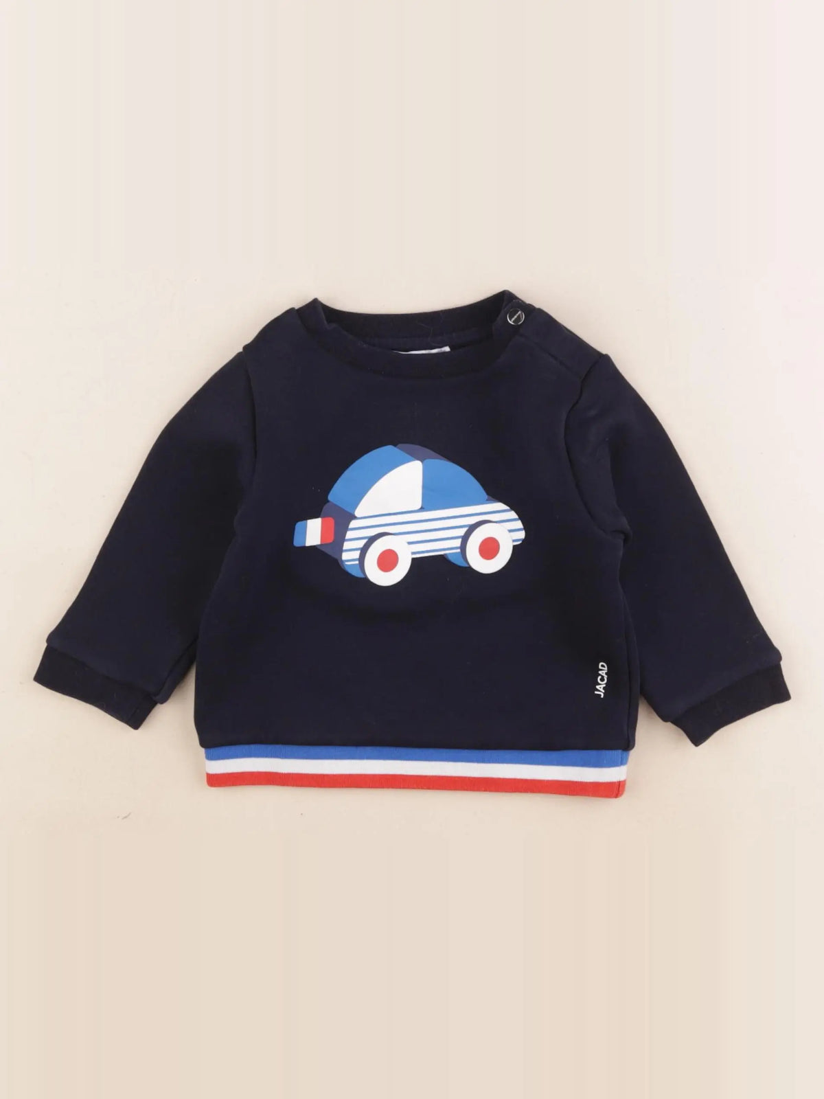 Jacadi - sweat bleu - 12 mois
