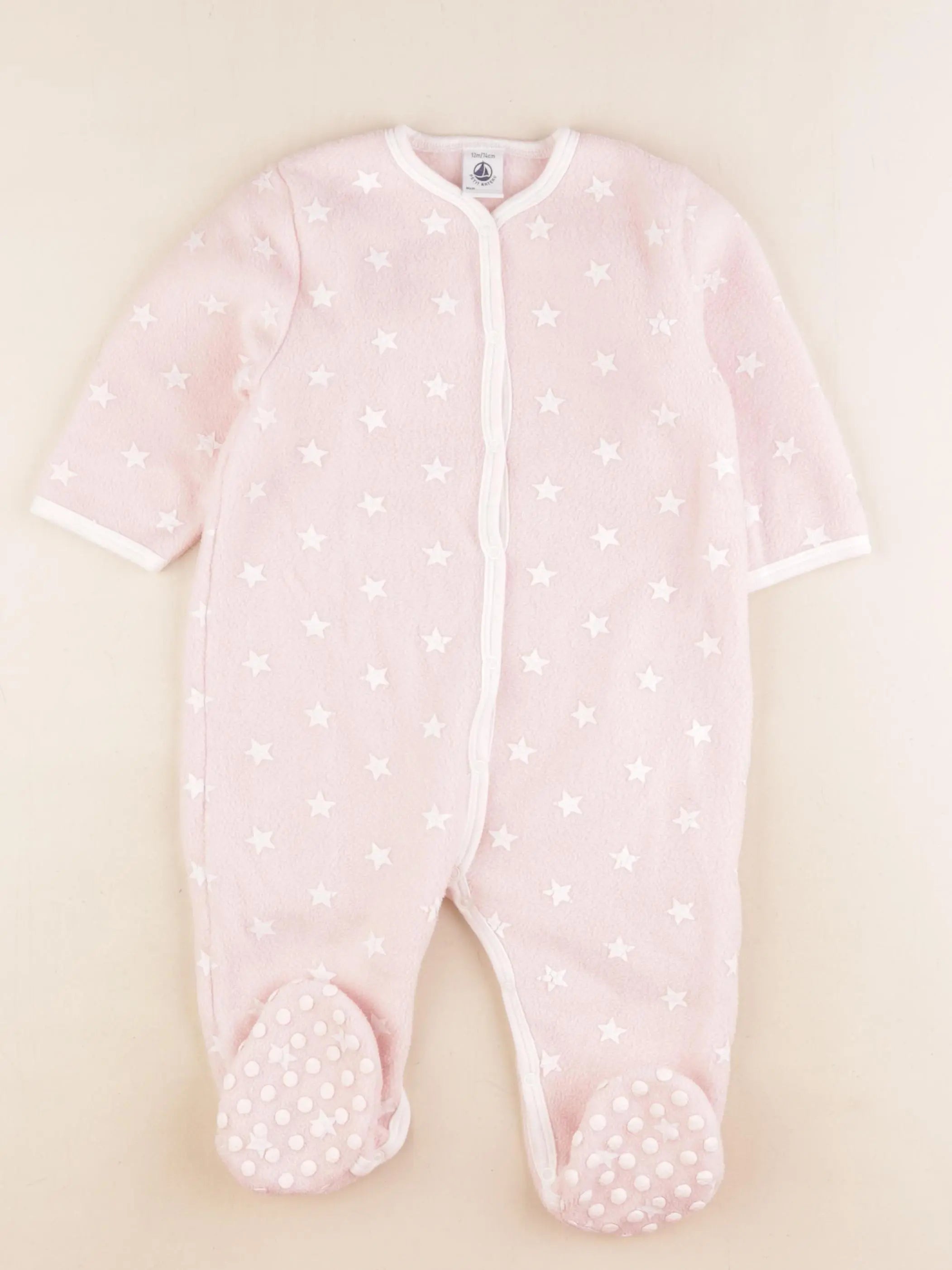 Petit Bateau - sur-pyjama rose - 12 mois