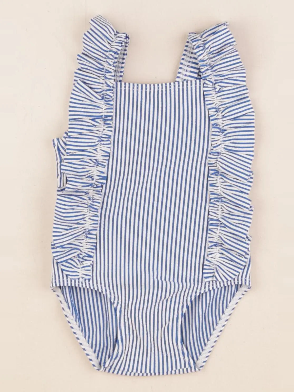 Petit Bateau - maillot de bain bleu, blanc - 6 mois