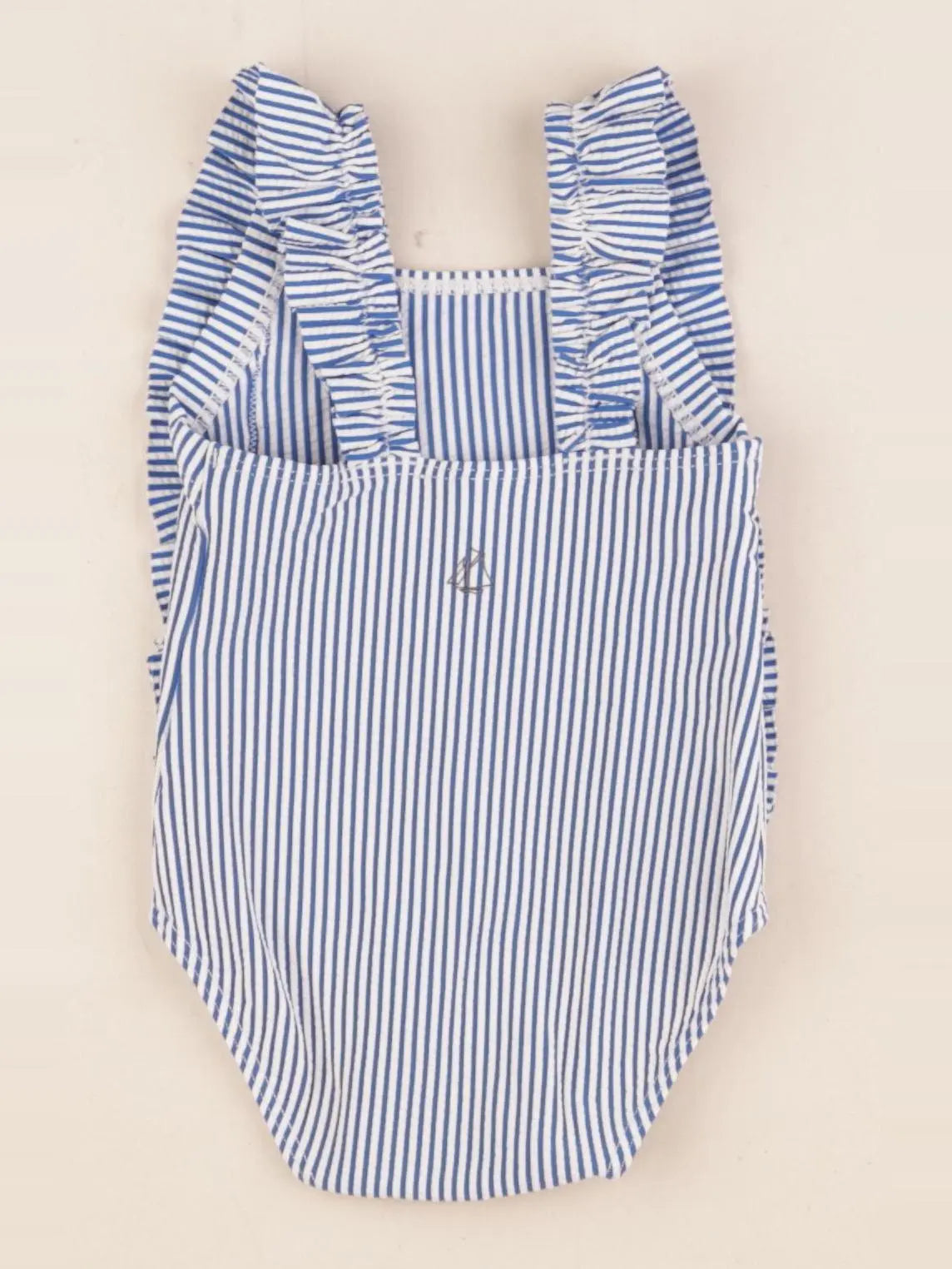 Petit Bateau - maillot de bain bleu, blanc - 6 mois