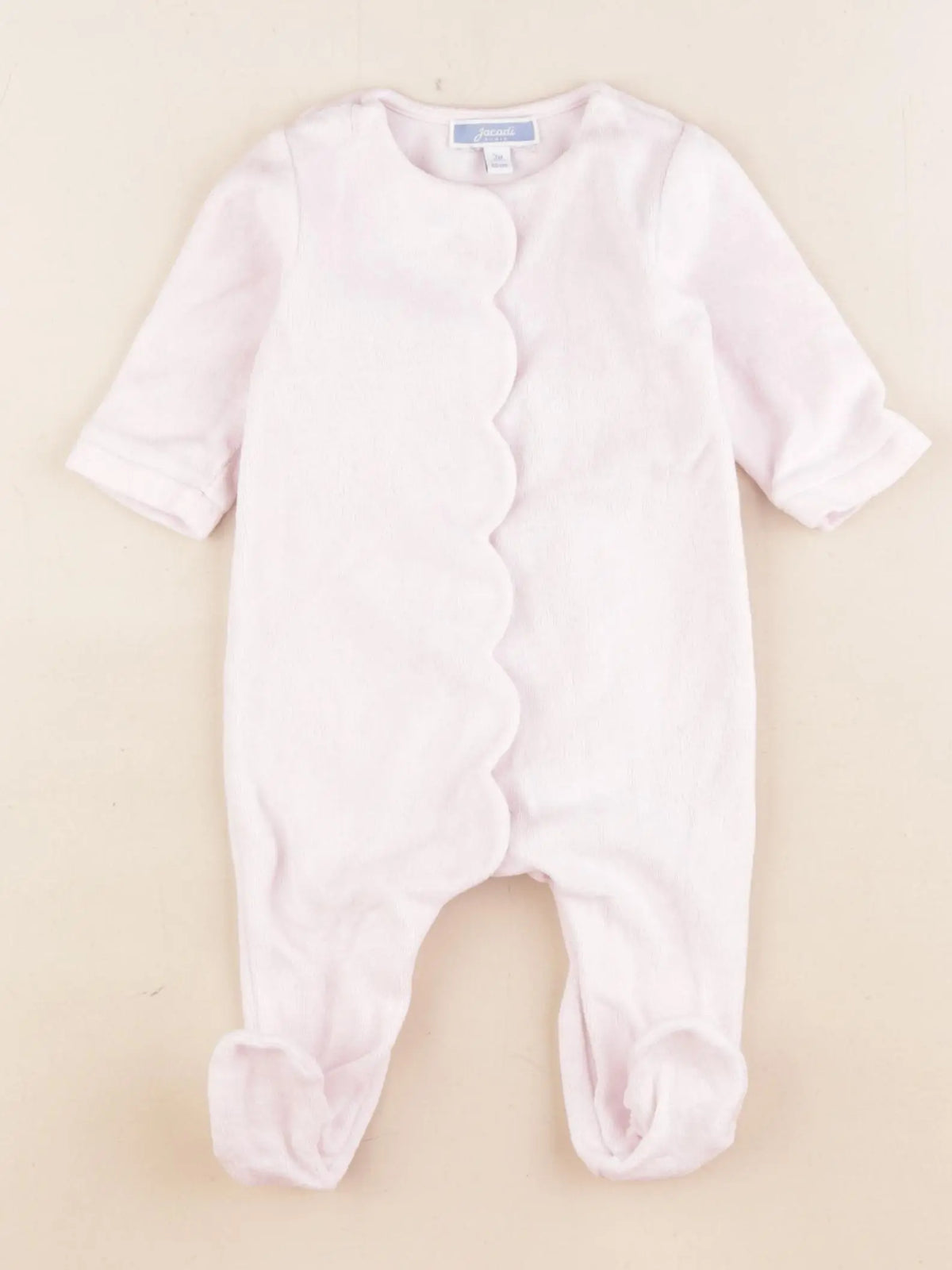 Jacadi - pyjama velours rose - 3 mois