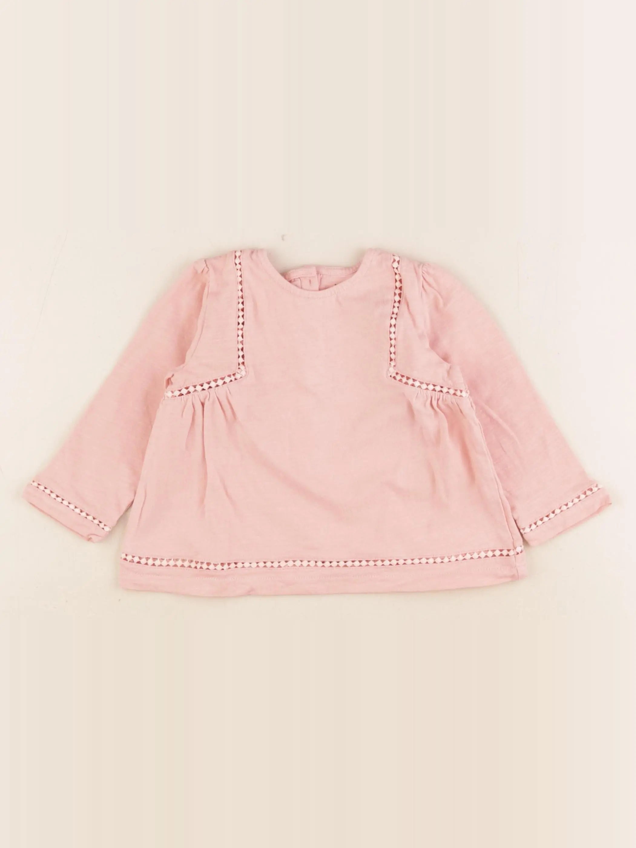 Vertbaudet - tee-shirt rose - 18 mois