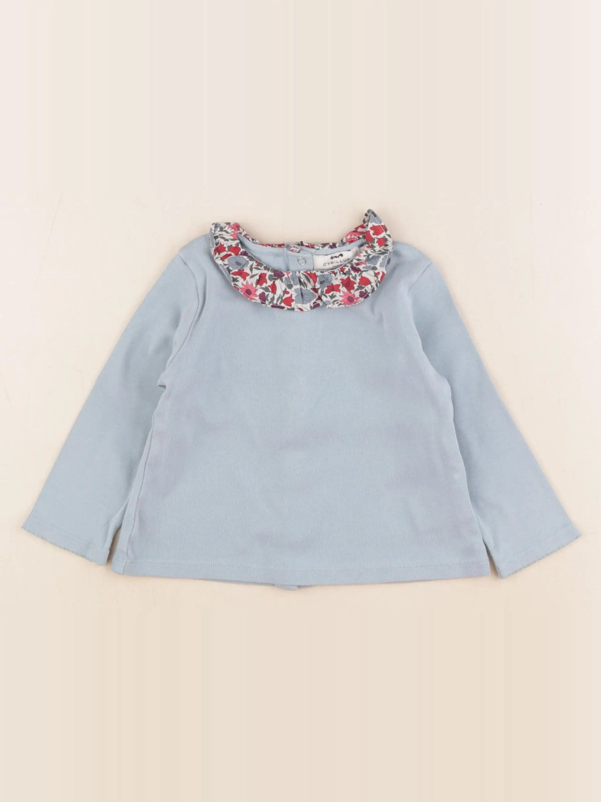 Cyrillus - tee-shirt bleu - 24 mois