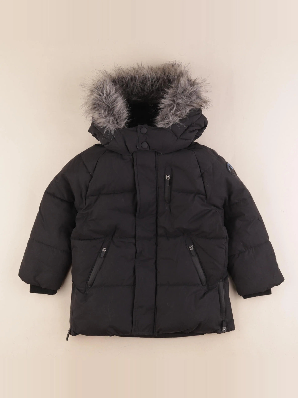 La Redoute - parka noir - 4 ans