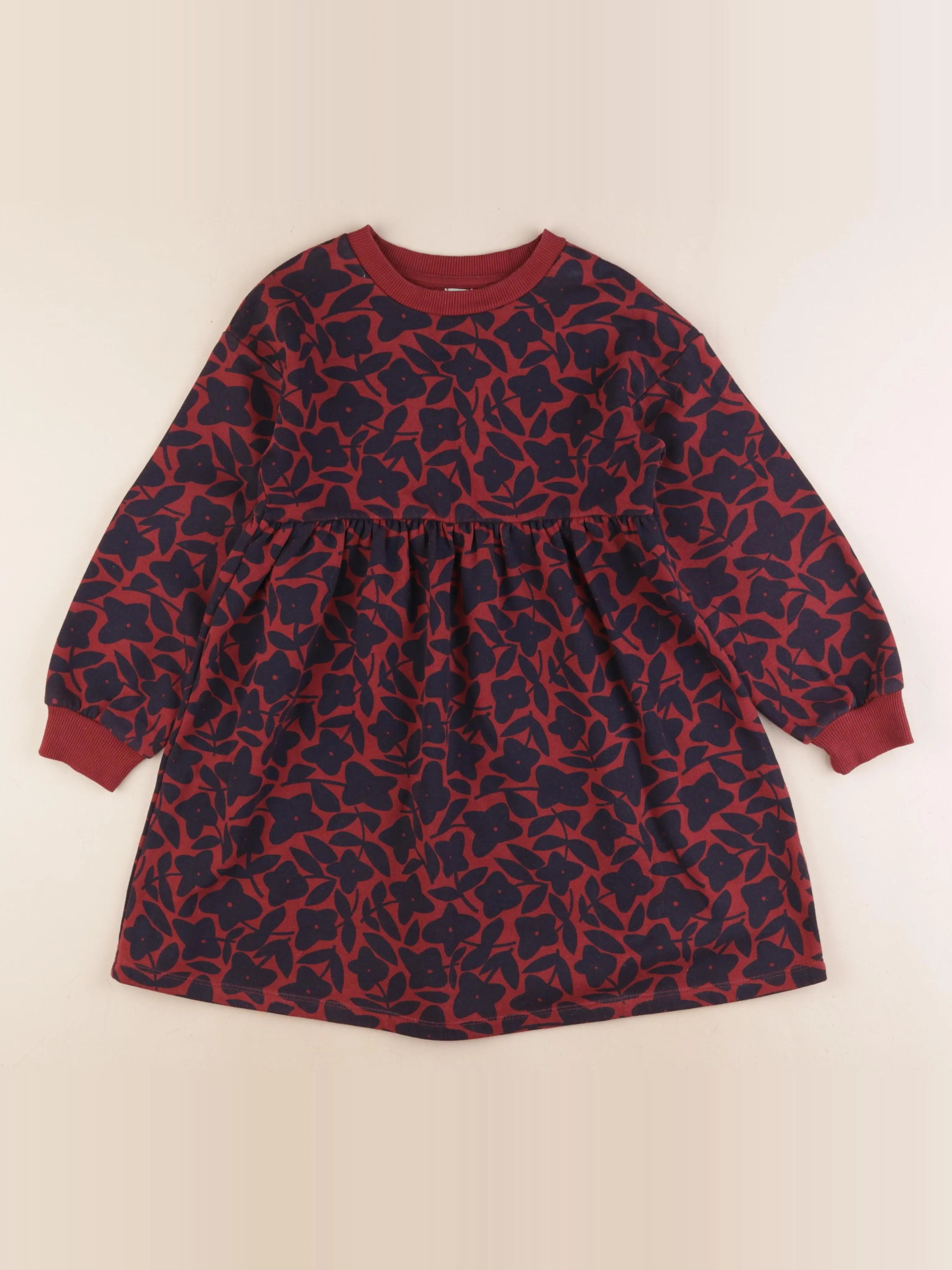 La Redoute - robe bleu, rouge - 7 ans