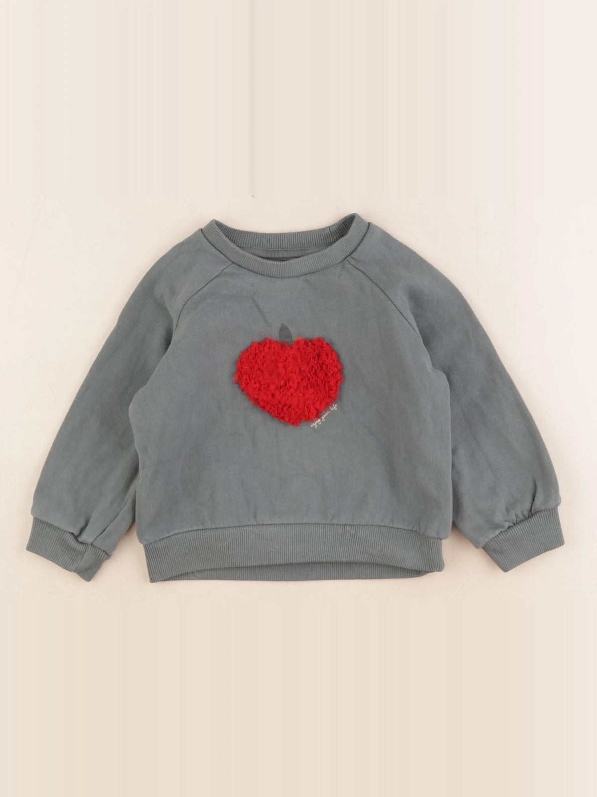 Vertbaudet - sweat vert - 2 ans
