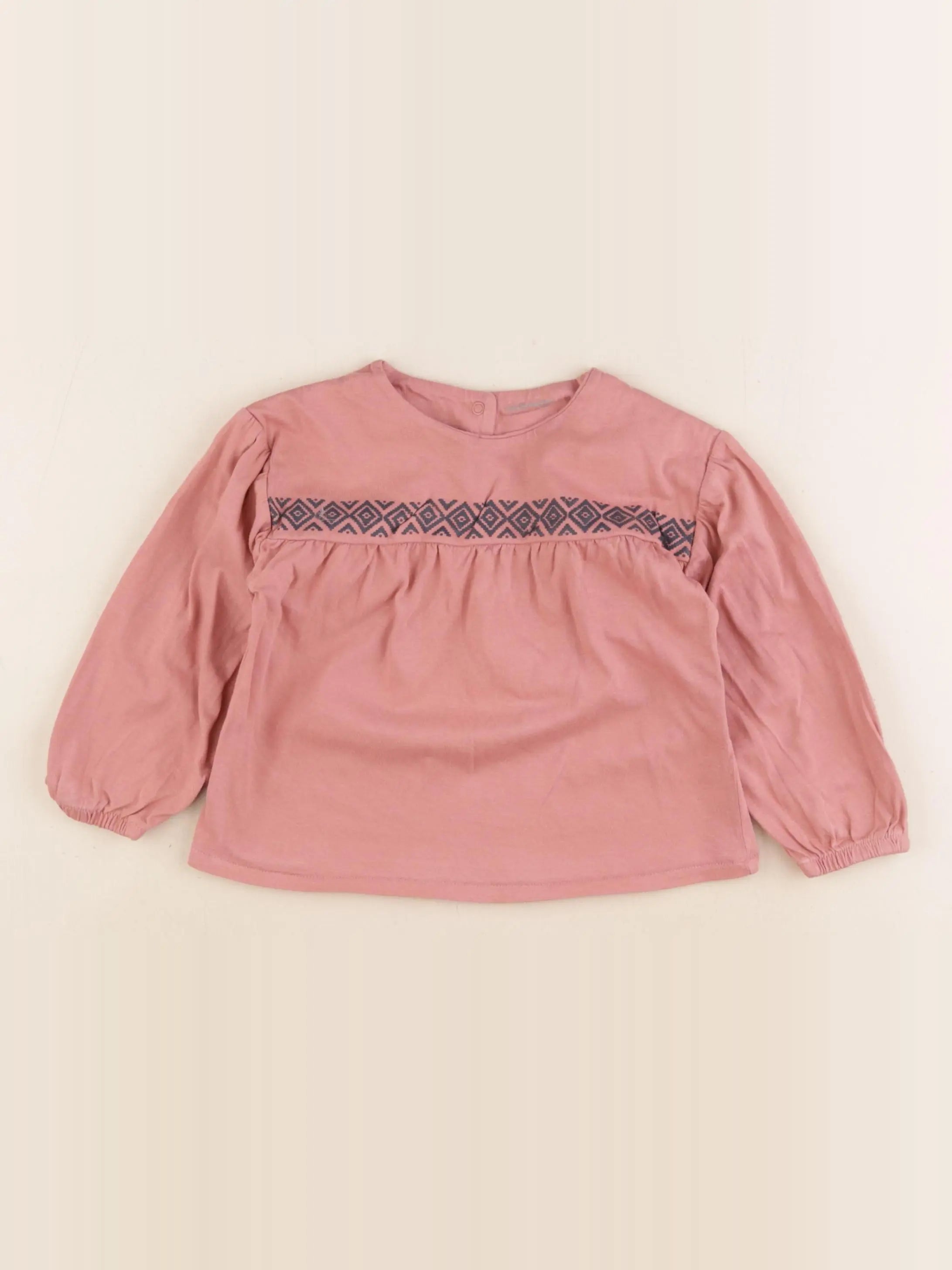 Vertbaudet - tee-shirt rose - 24 mois