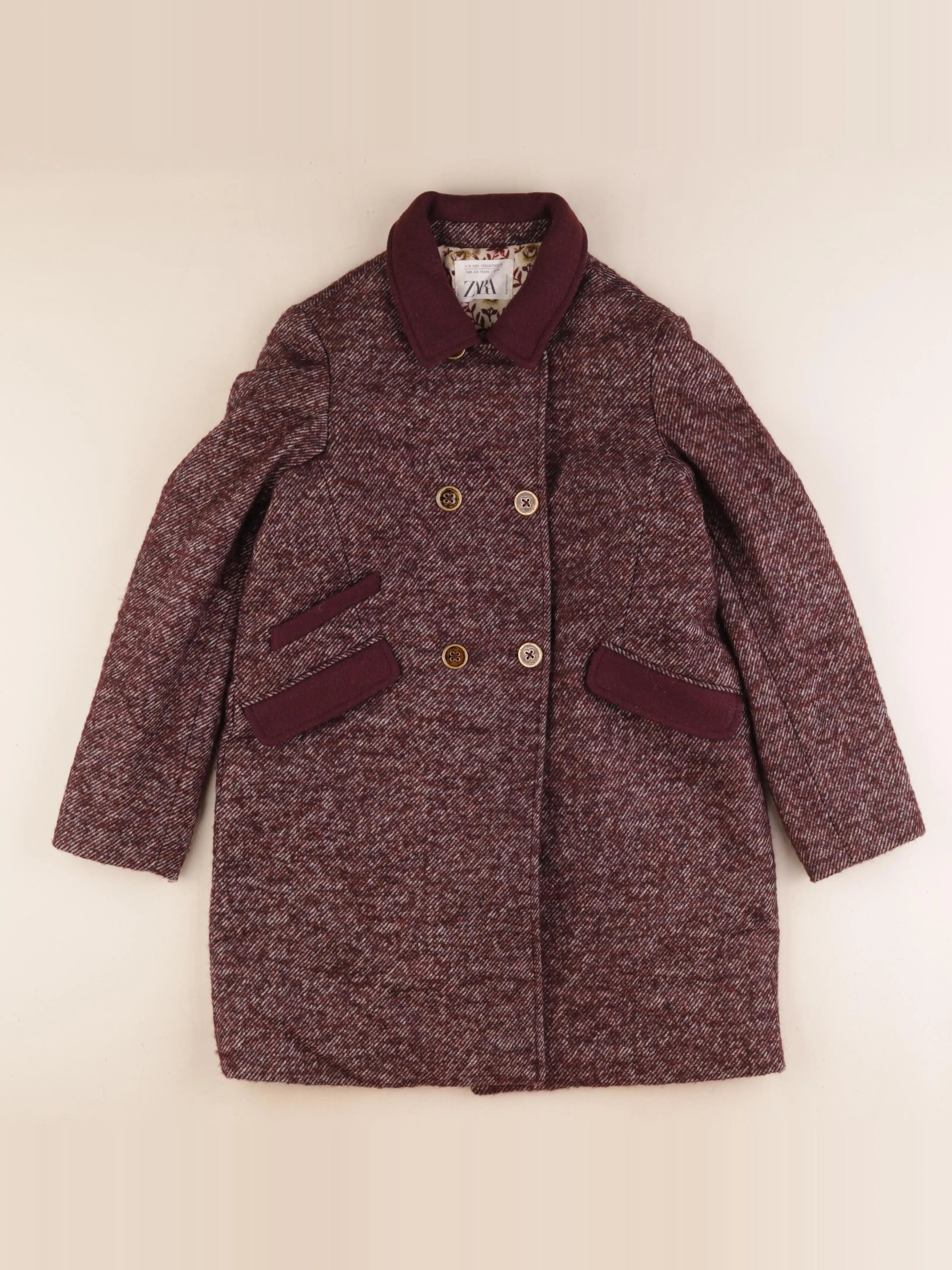 Zara - manteau violet - 11/12 ans