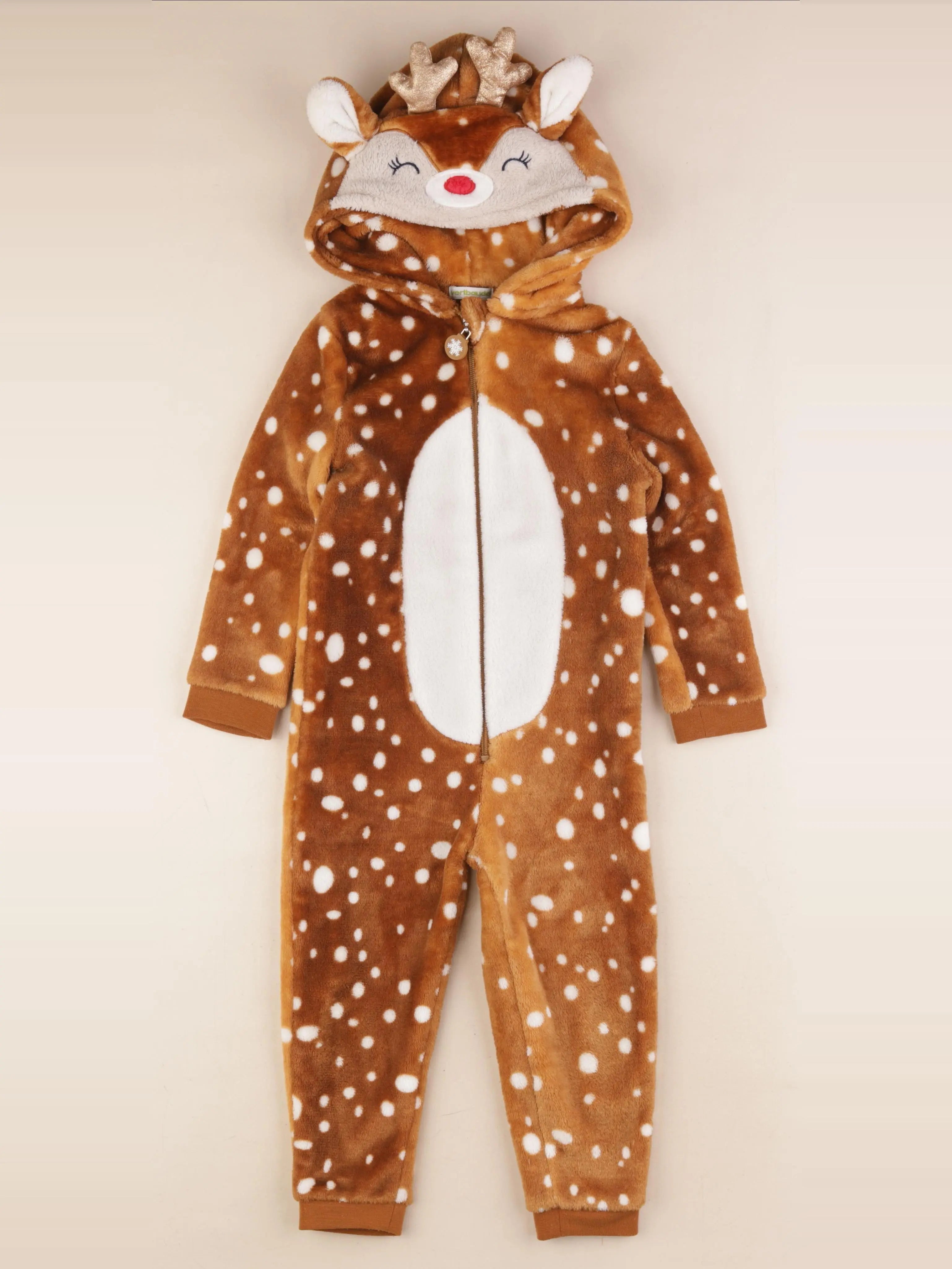 Vertbaudet - sur-pyjama marron, or - 4 ans
