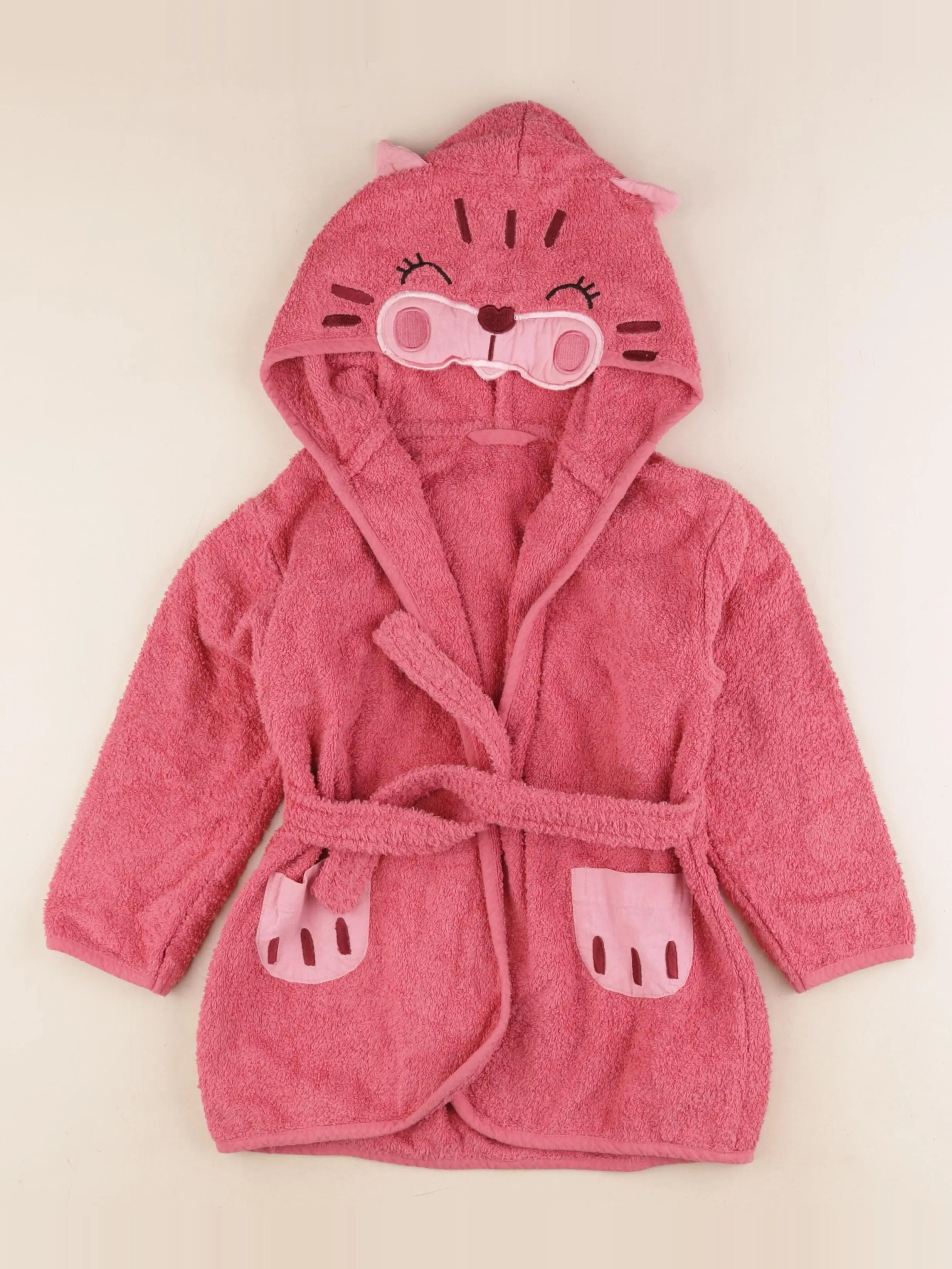 Vertbaudet - peignoir rose - 4 ans