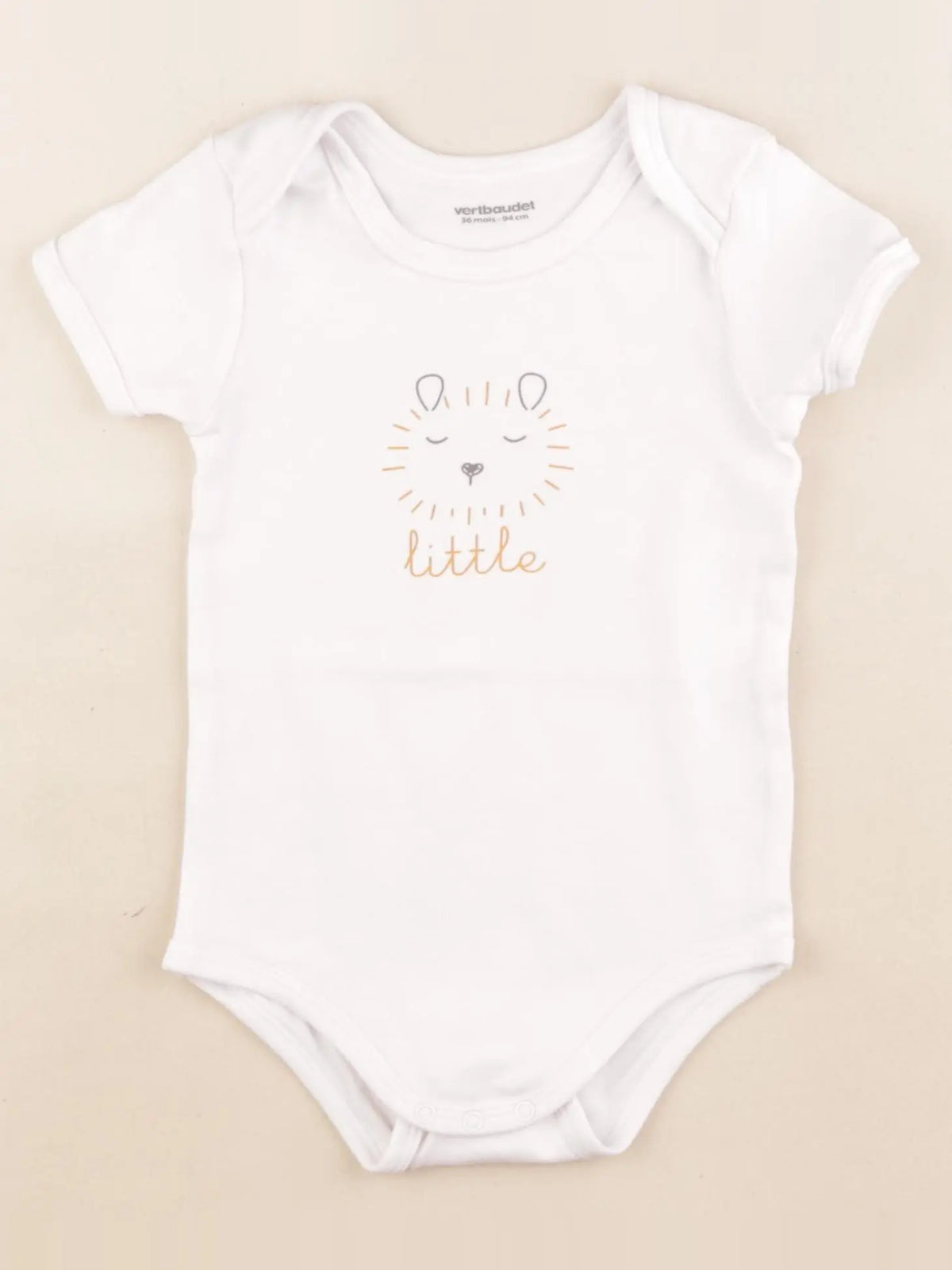 Vertbaudet - body blanc - 3 ans