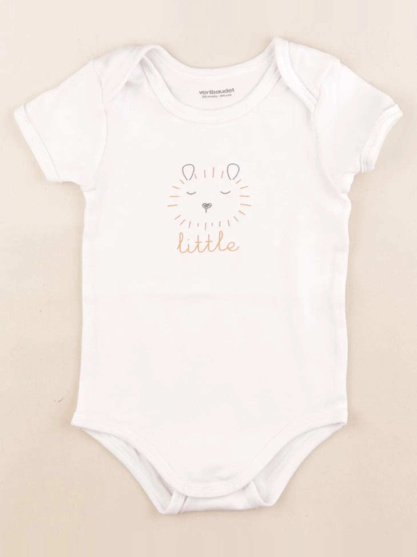 Vertbaudet - body blanc - 3 ans