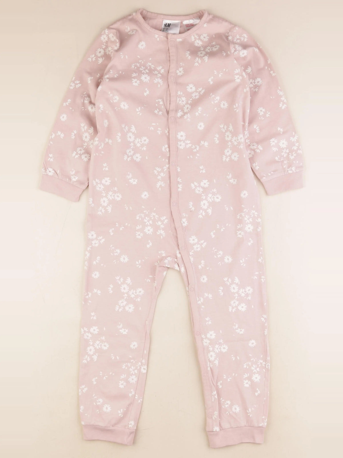 H&M - pyjama coton rose - 4 ans