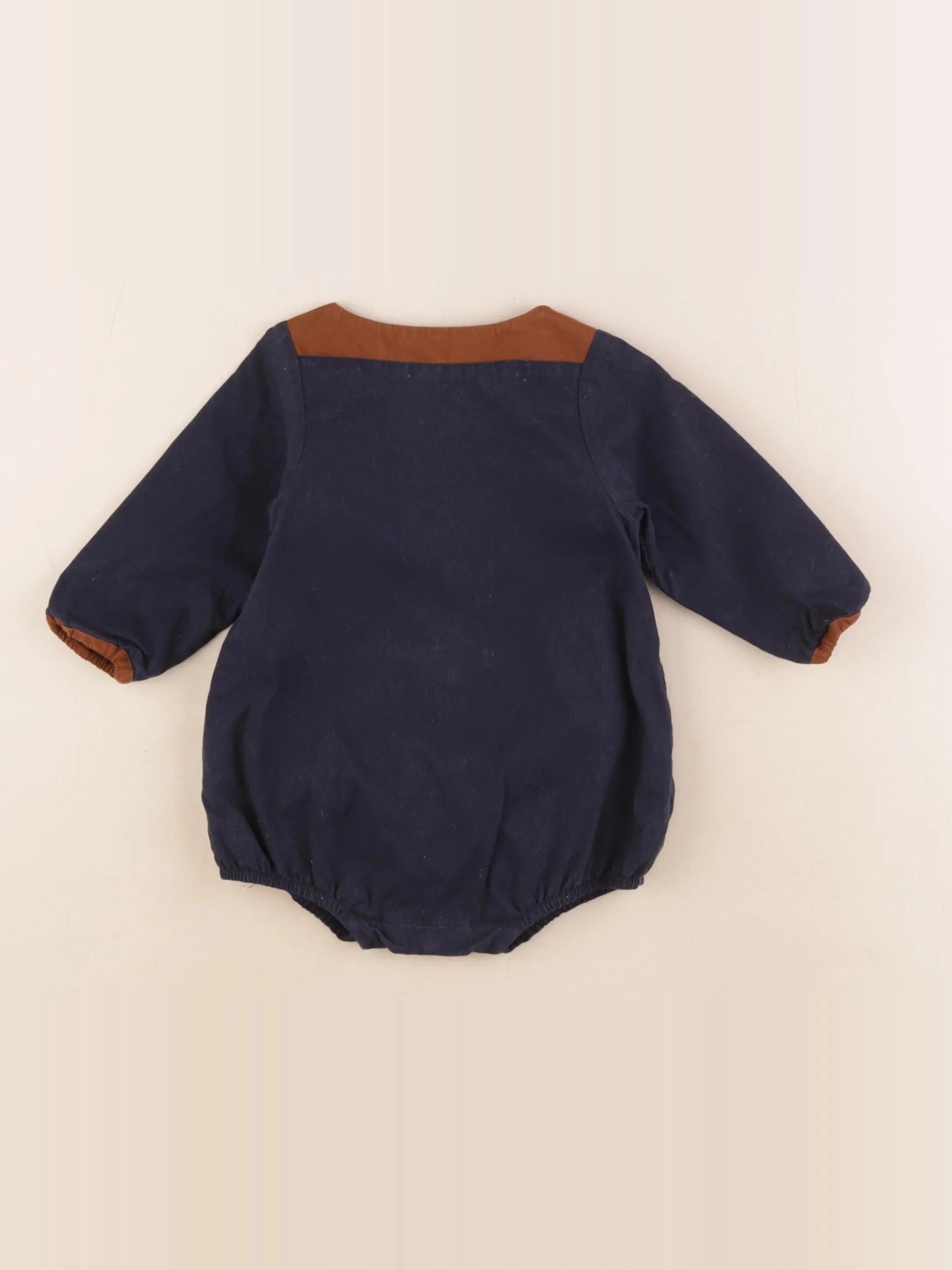 Maison Marelle - combinaison marron, bleu - 6 mois