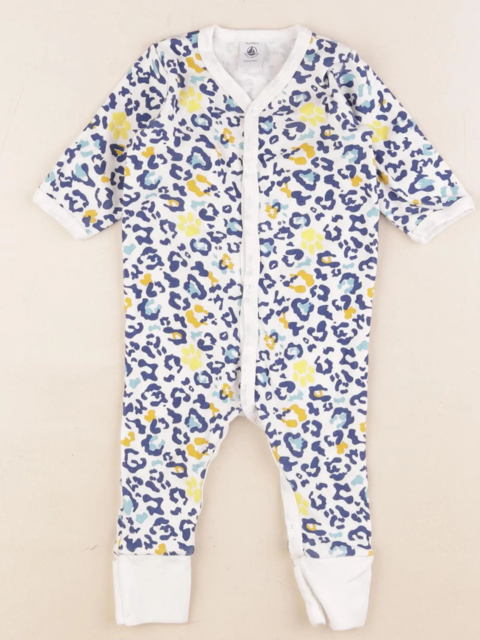 Petit Bateau - pyjama coton multicolore - 3 mois