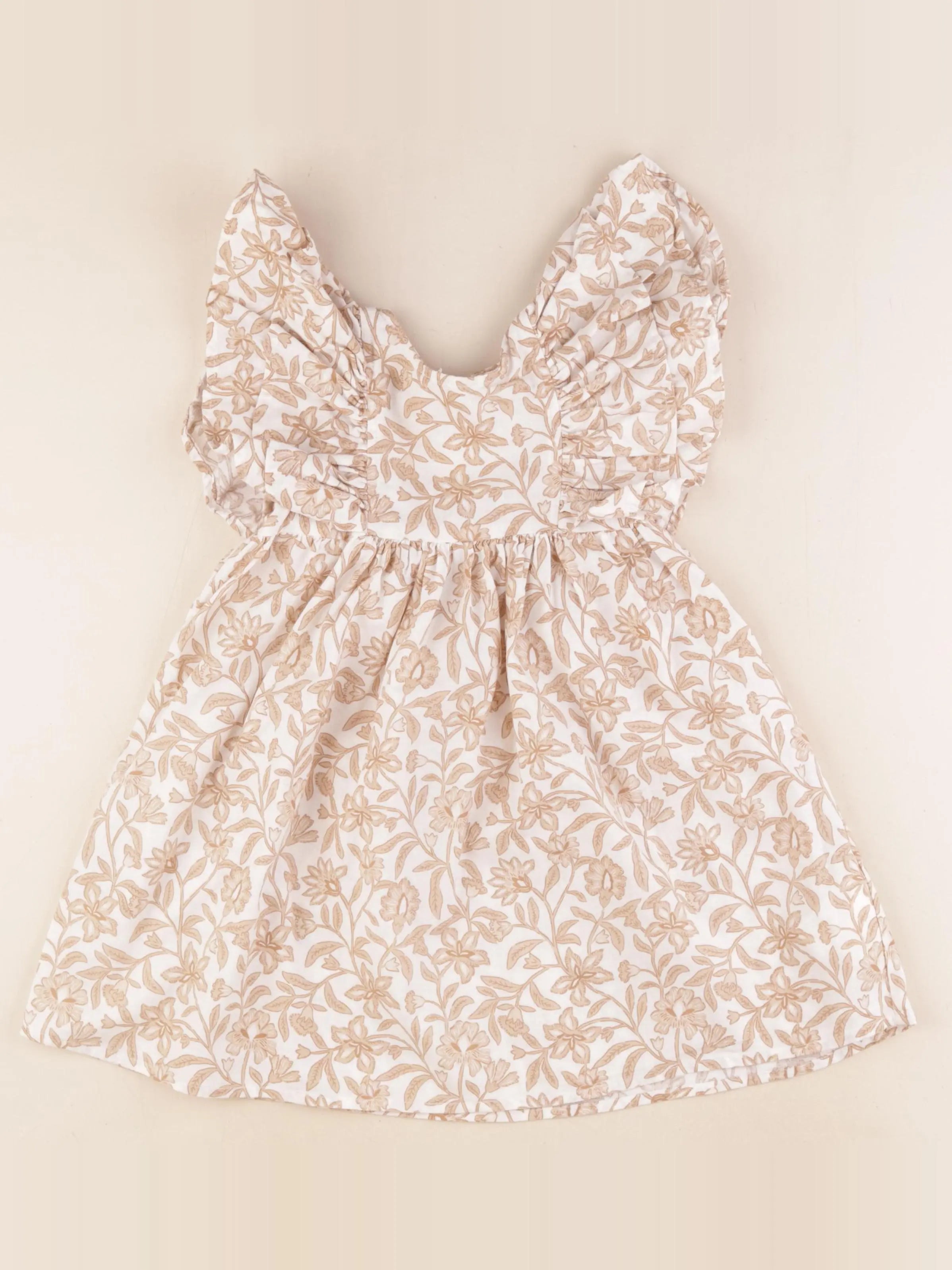 Tape à l'oeil - robe beige, marron - 4 ans