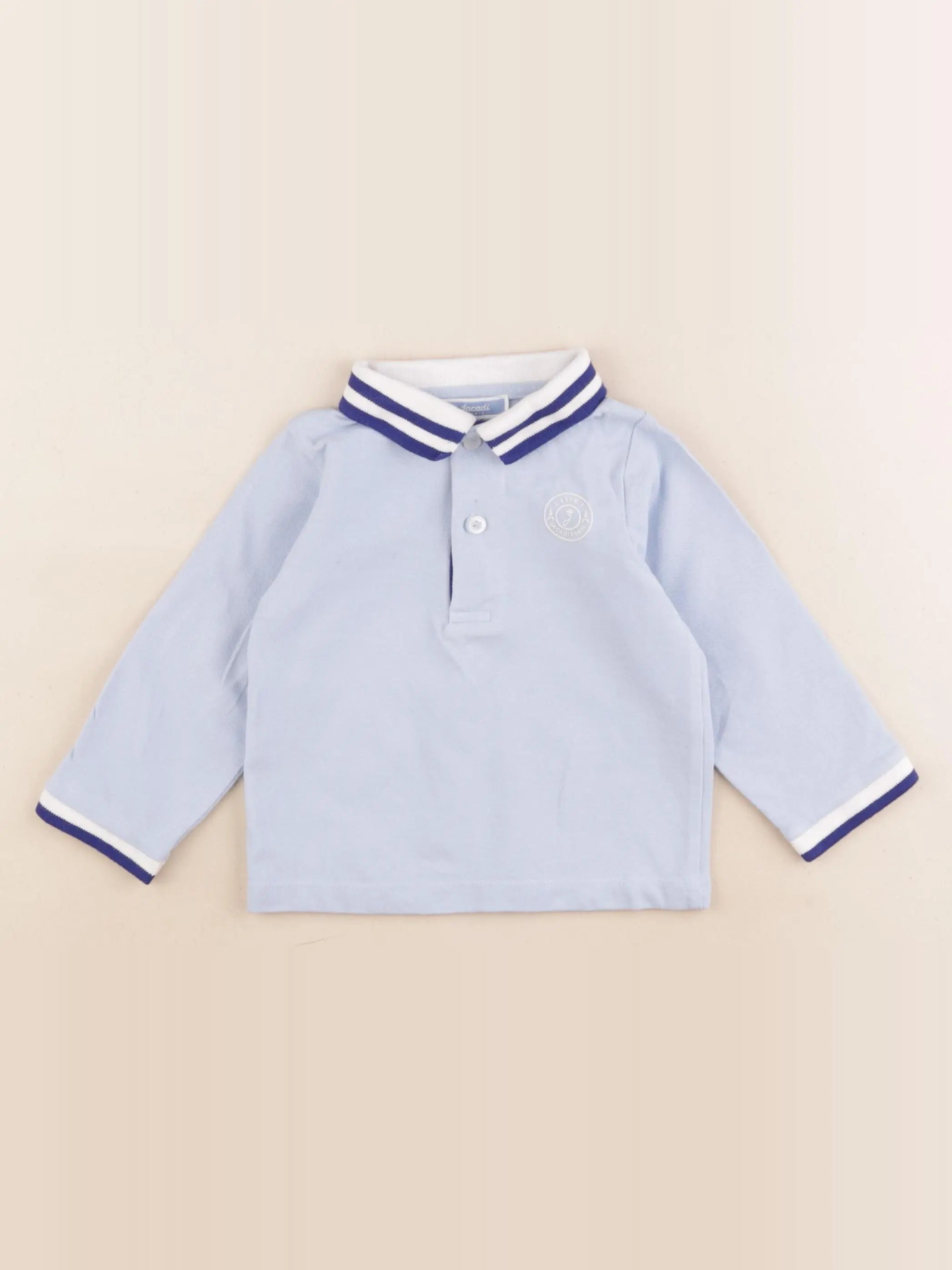 Jacadi - polo bleu - 18 mois