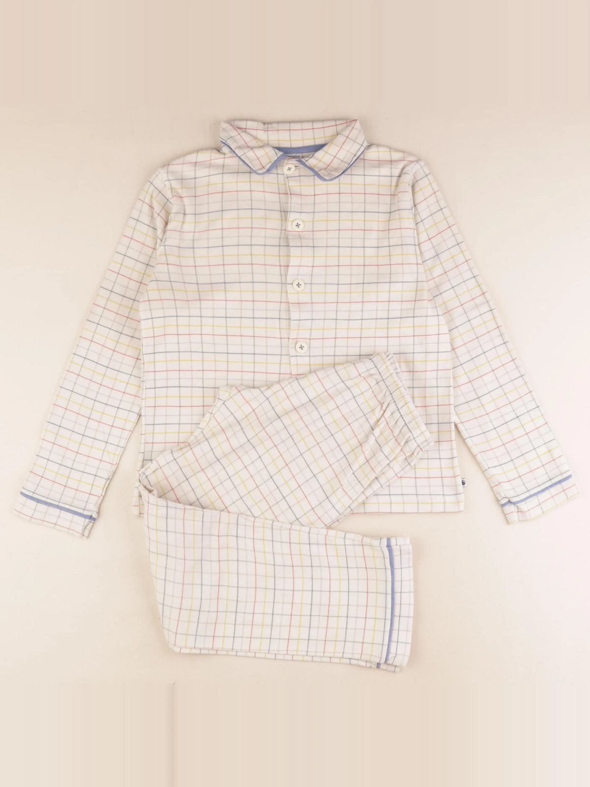 Petit Bateau - pyjama coton beige - 10 ans