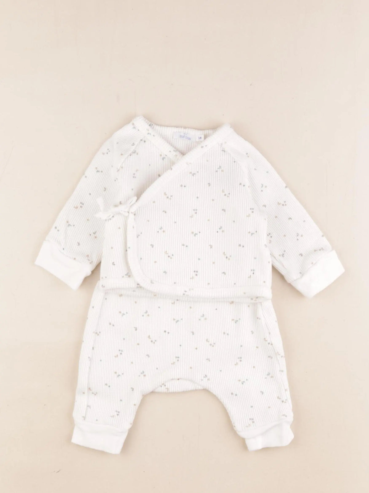 Boutchou - pyjama coton beige - 1 mois