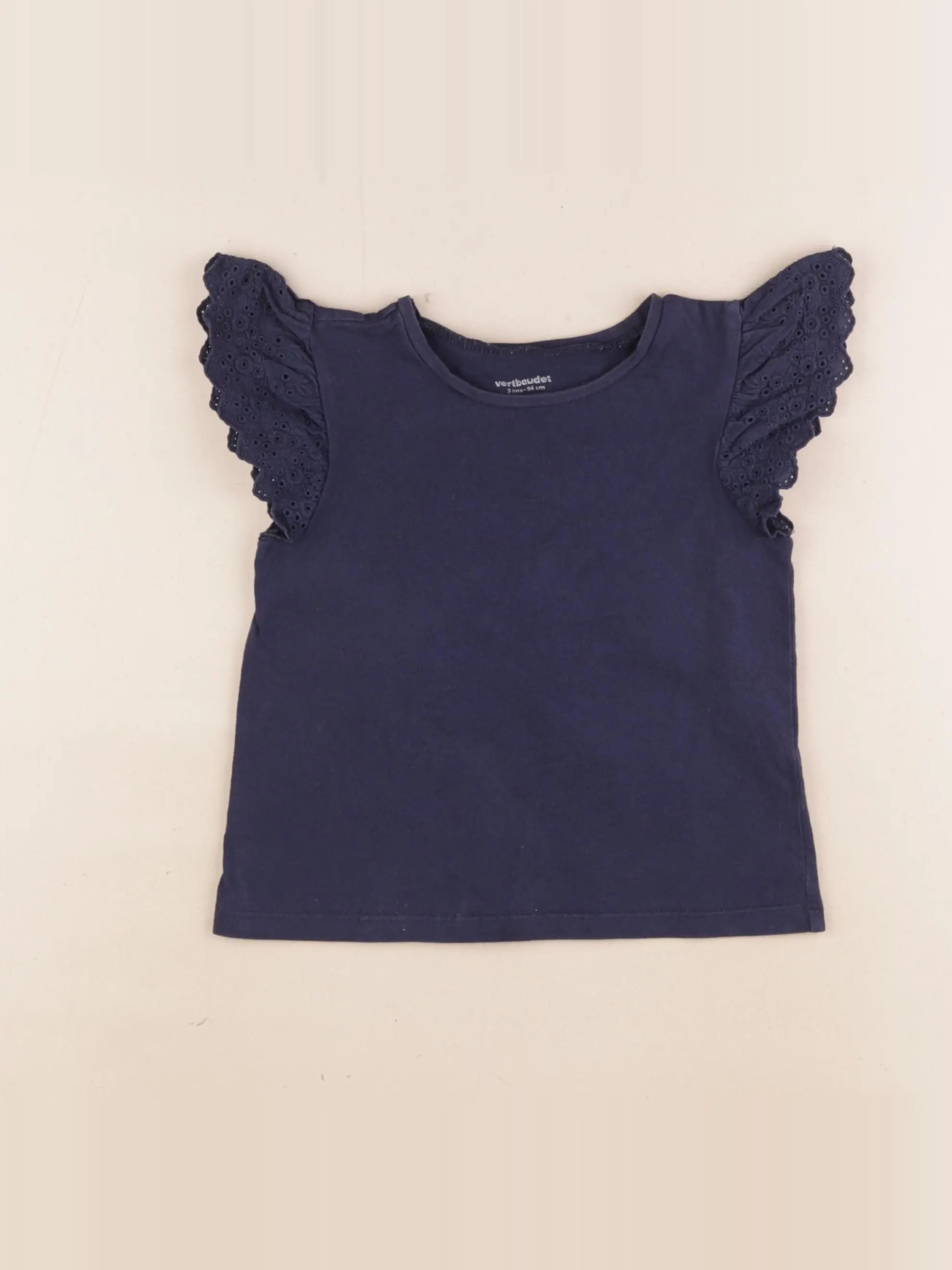 Vertbaudet - tee-shirt bleu - 3 ans