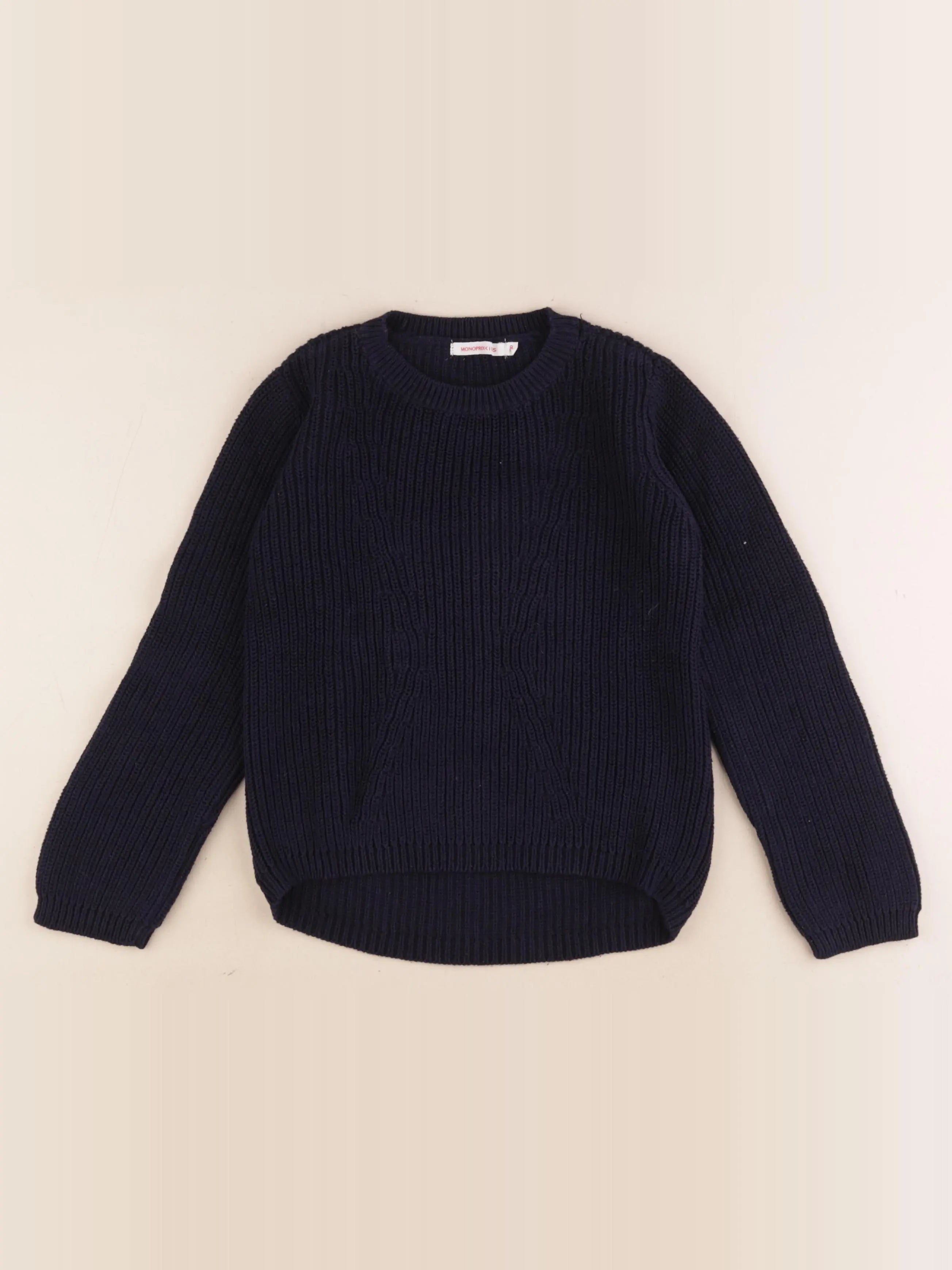 Monoprix - pull bleu - 8/14 ans
