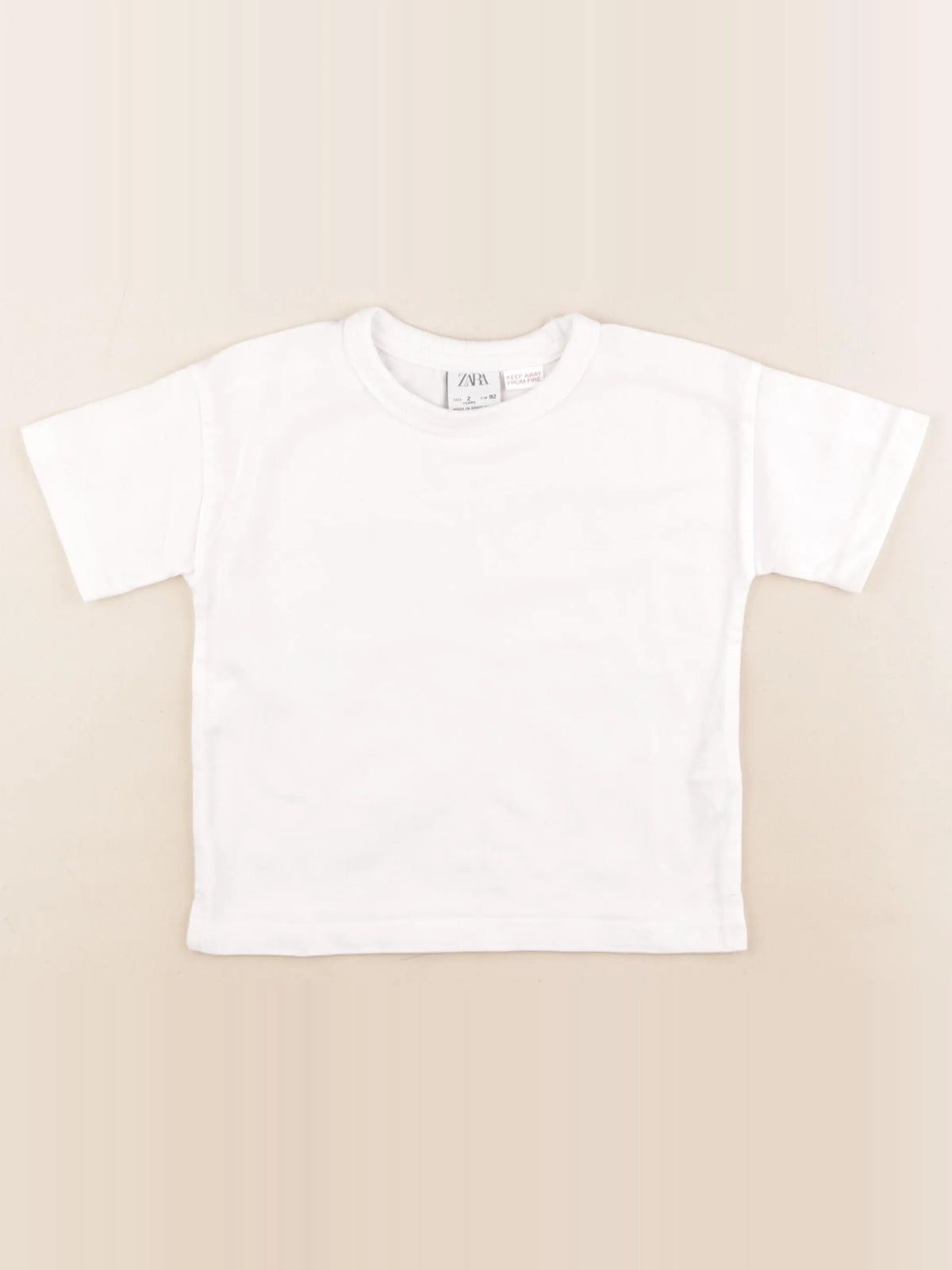 Zara - tee-shirt blanc - 2 ans